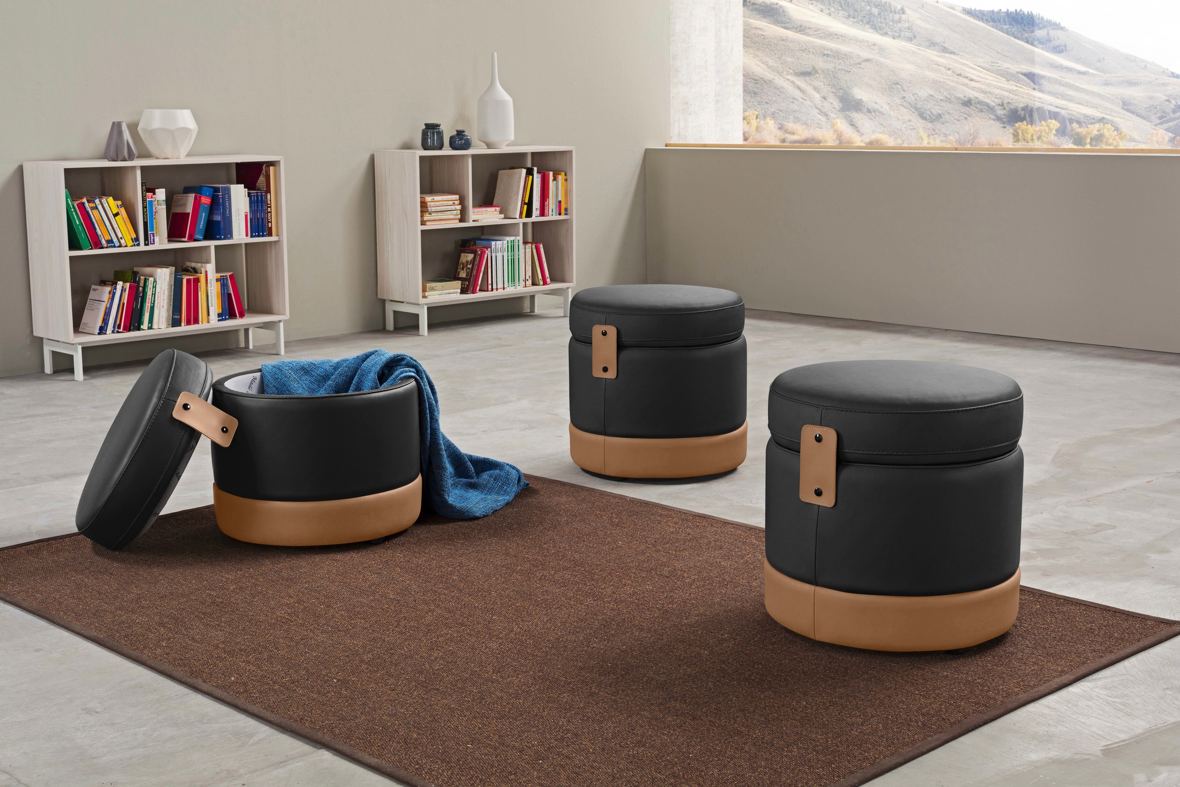 Egoitaliano Hocker »Tonder, Designhocker als Blickfang mit tollen Details« günstig online kaufen