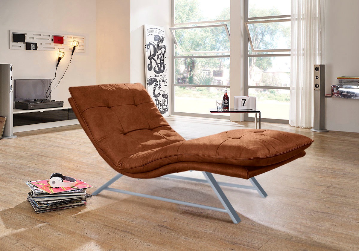 W.SCHILLIG Relaxliege »daily dreams« in Waffelkissen-Optik, wahlweise mit M günstig online kaufen