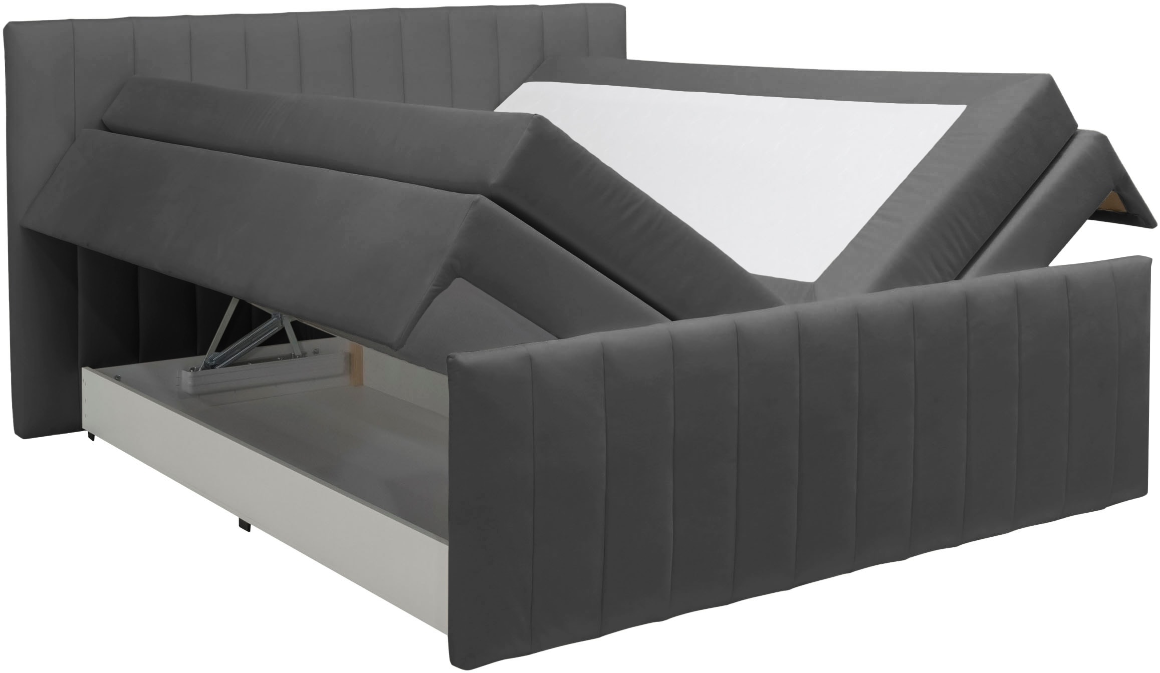 INOSIGN Boxspringbett »Effy inkl. Bettkasten und Topper, erhältlich in der Breite 180x200cm«, wahlweise in H3 oder H4 wählbar