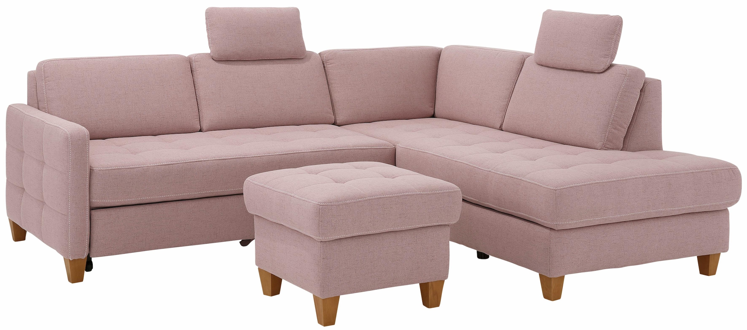 Home affaire Ecksofa »Earl L-Form«, wahlweise auch mit Bettfunktion oder Bettfunktion mit Bettkasten