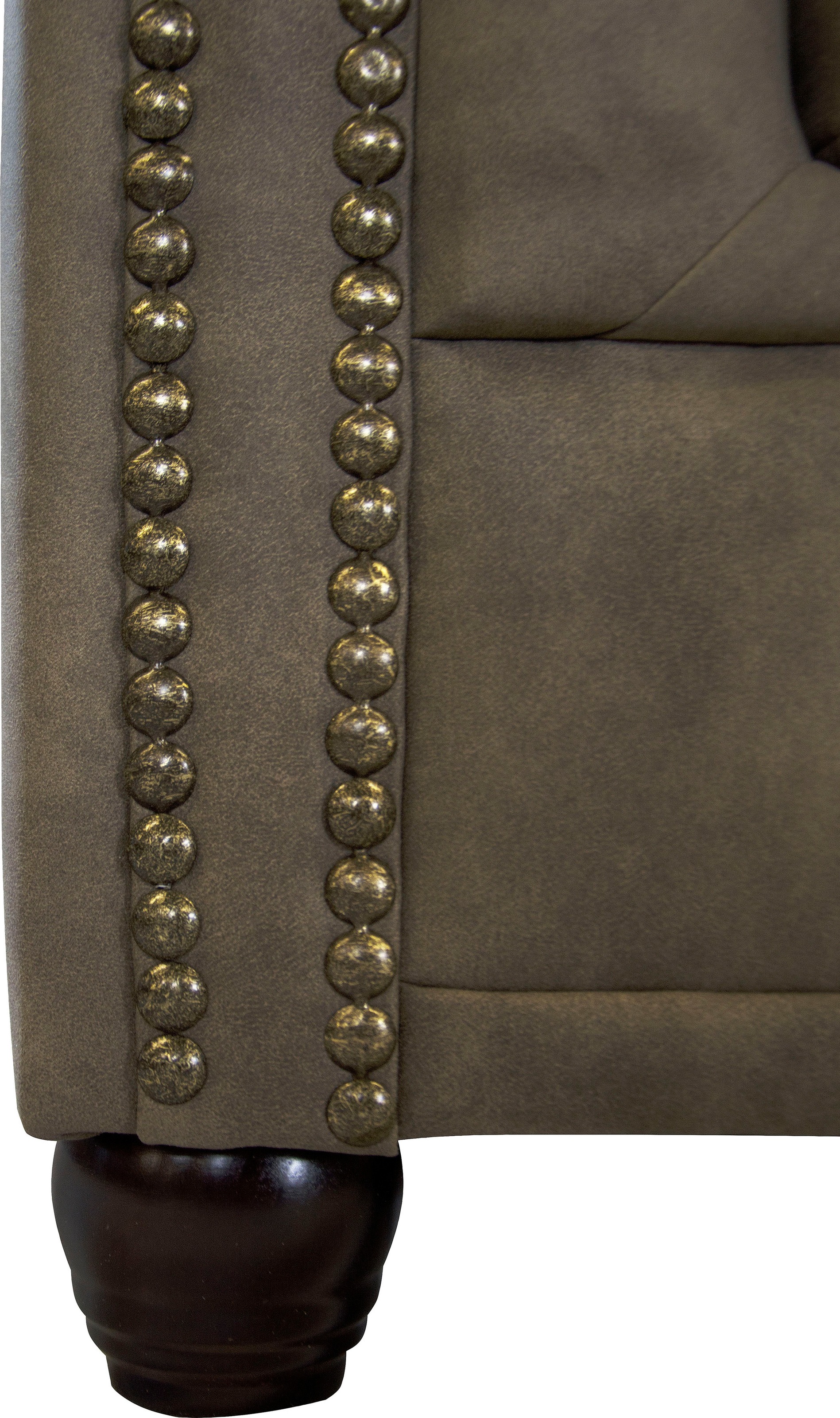 Home affaire Chesterfield-Sofa »Rysum L-Form«, Chesterfield-Optik mit Ottomanen-Abschluß