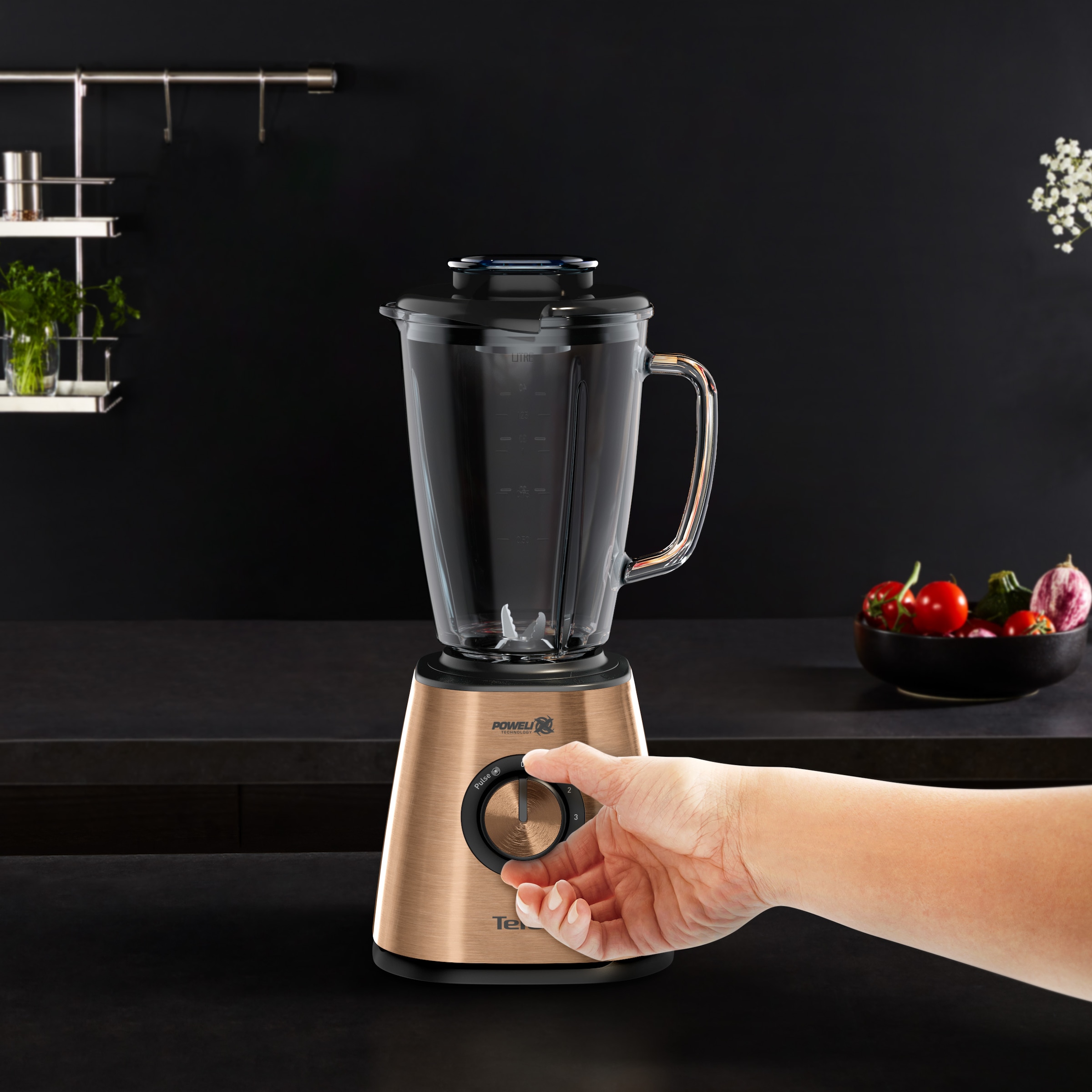 Tefal Standmixer »BL439G Coppertinto«, 800 W, 1,75 L Fassungsvermögen, stoßfestes Thermoglas