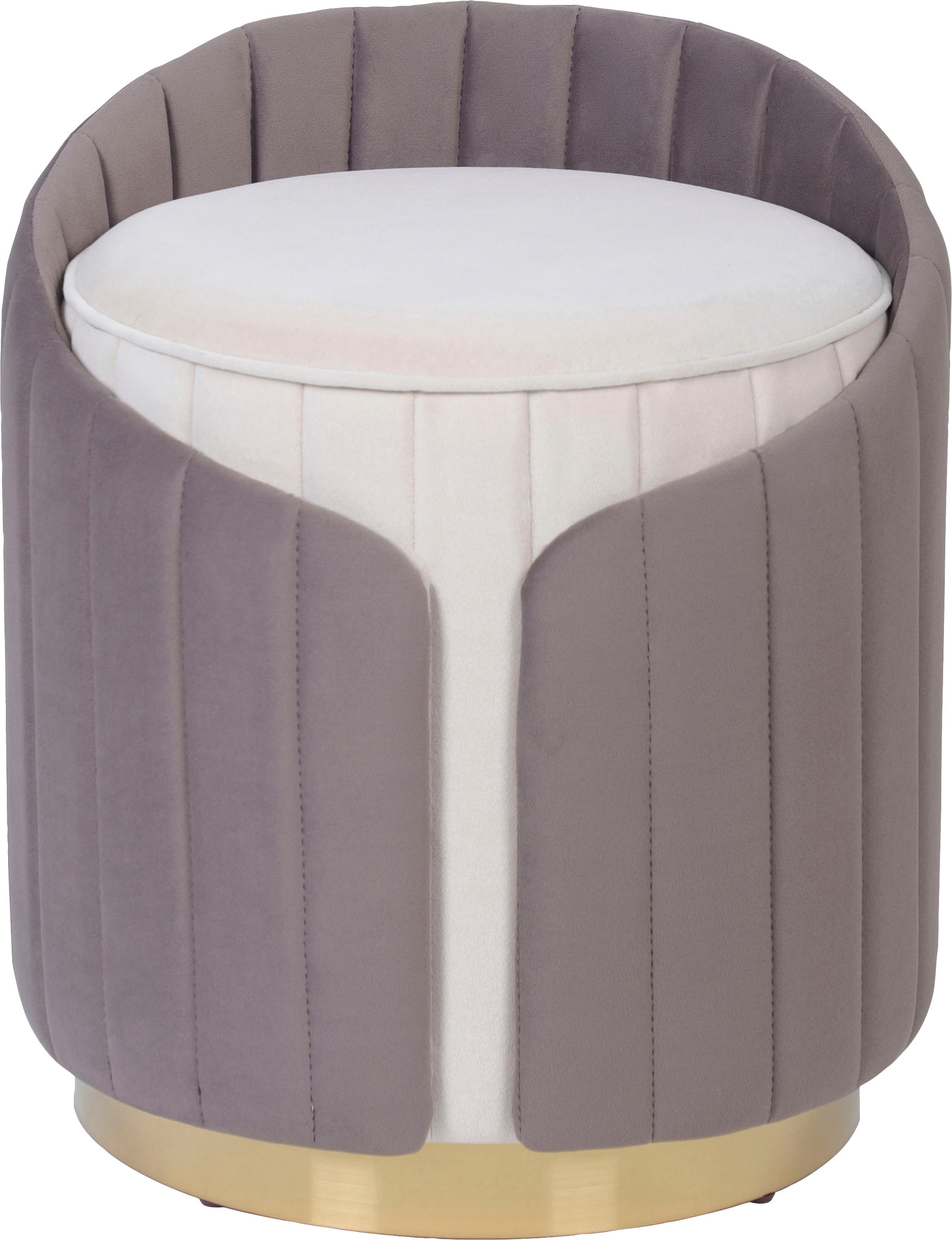 Kayoom Sitzhocker »Hocker Corin 145, Modernes Design, Komfortabel mit Rückenstütze«, (1 St.), zweifarbig, modern, komfortable Rückenstütze