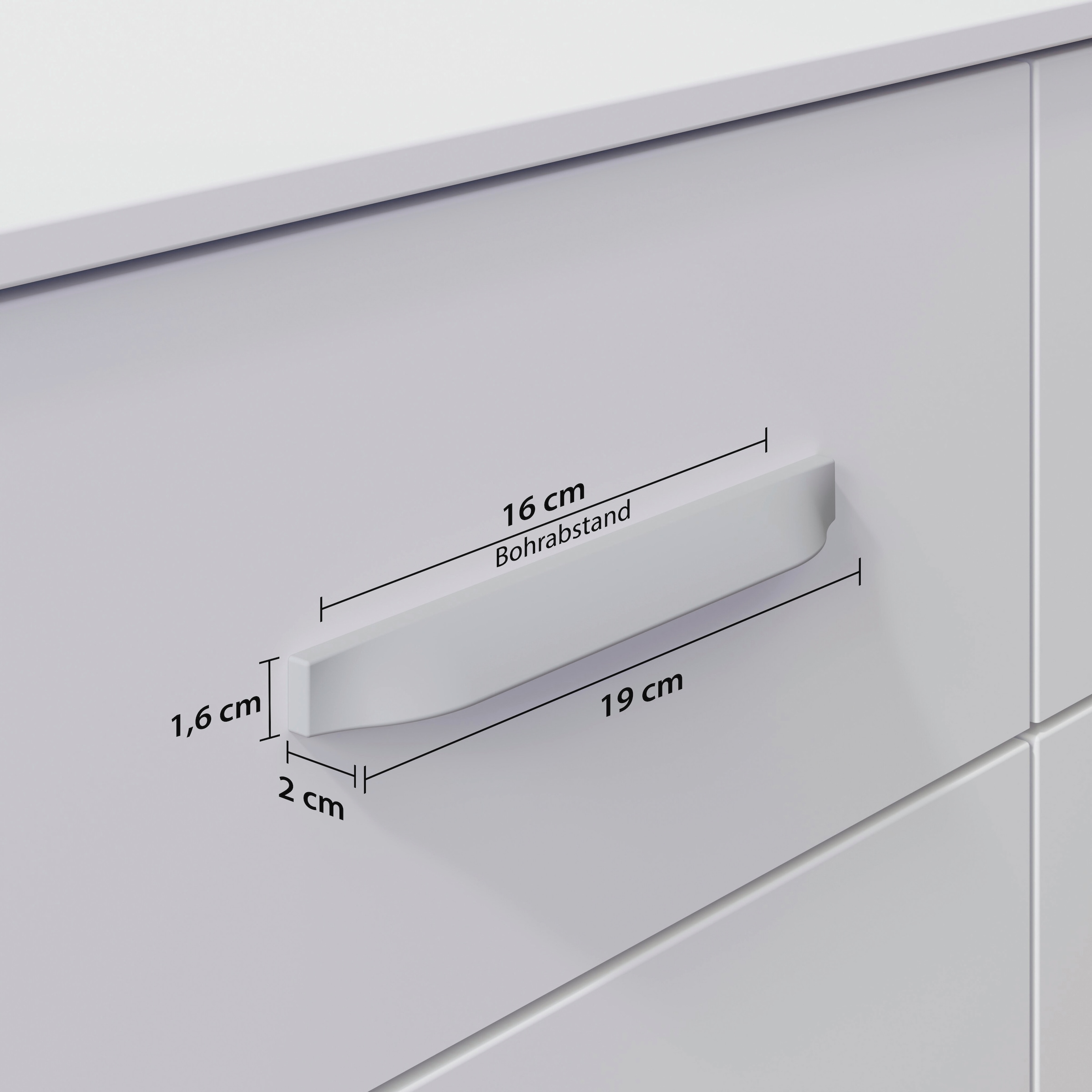 rauch Griff »Möbelgriff Bügelgriff Schrankgriff Metallgriff für Rauch-Schränke« 2 Stk. tlg. Individuelle Schrankgestaltung, Metallgriffe für Rauch-Kleiderschränke