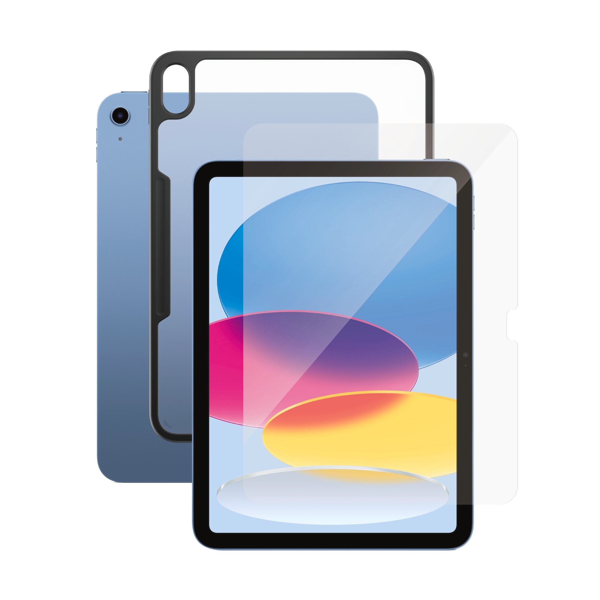 SAFE by PanzerGlass Displayschutzglas »2-in-1 Bundle Set Impact Case + Screen Protection«, für Apple iPad 11" (2025)-Apple iPad 10.9" (2022), Displayschutzfolie, Schutzfolie, Bildschirmschutz, kratz- & stoßfest