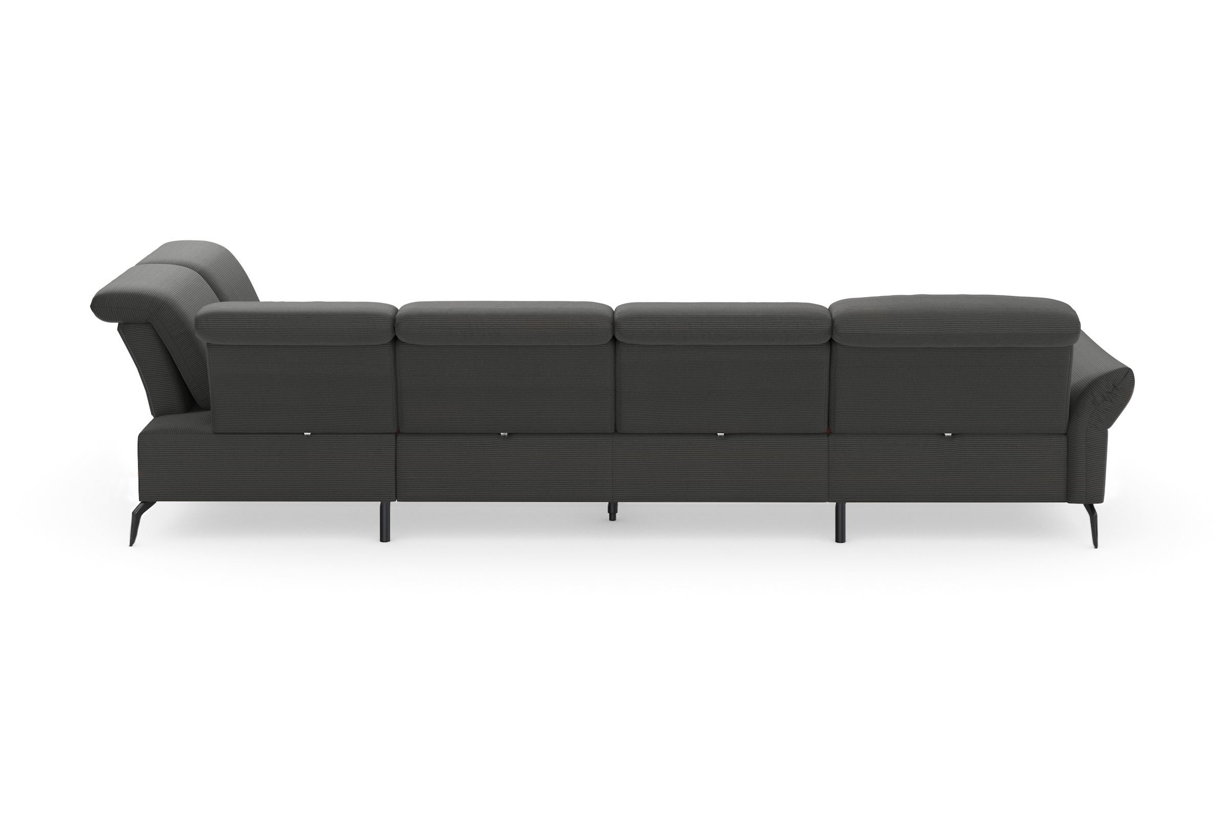 INOSIGN Wohnlandschaft »Coco U-Form«, Sitztiefen-, Arm- und Kopfteilverstellung, Cord-Bezug, Fußhöhe 15 cm