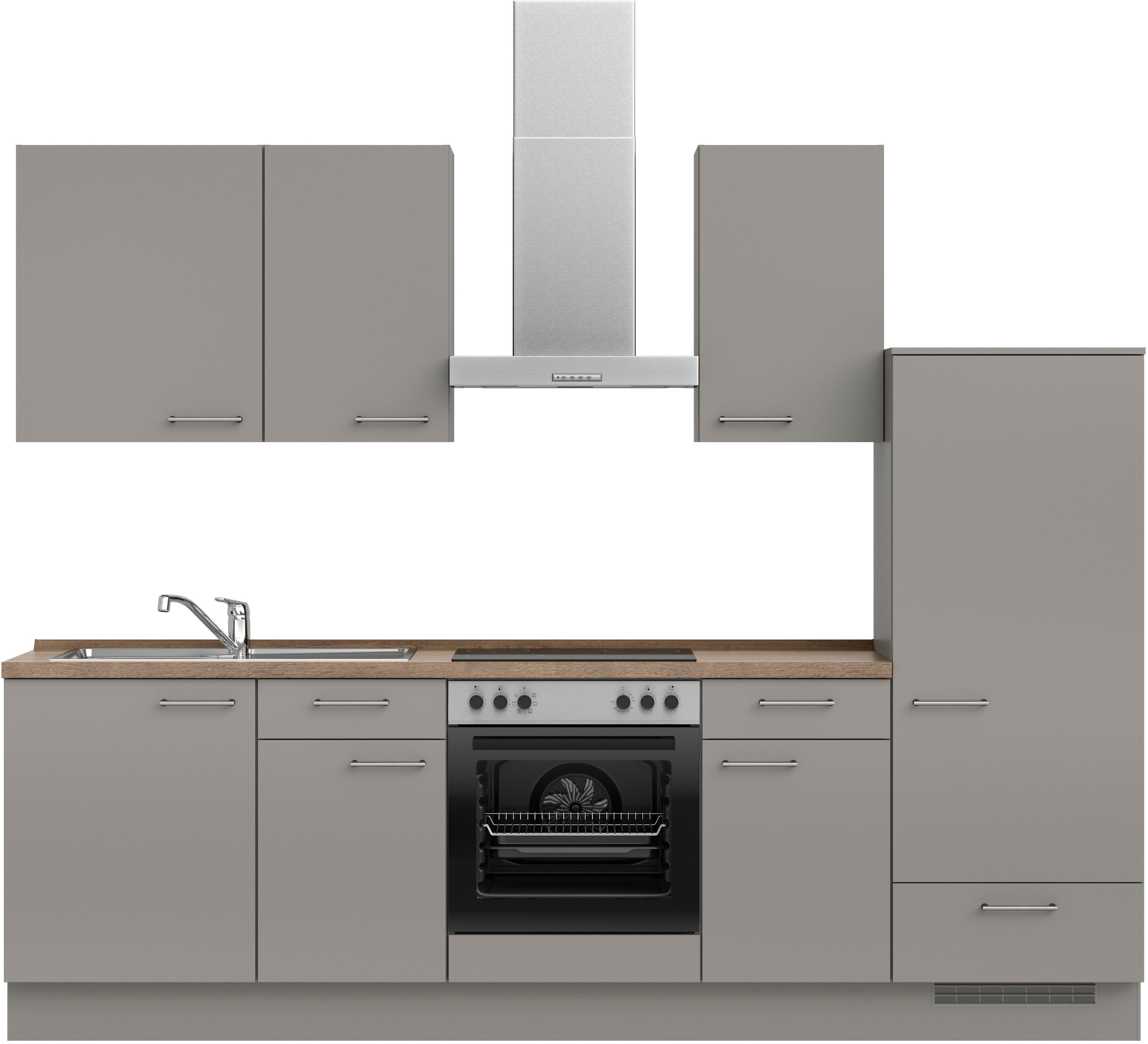 nobilia® Küchenzeile »"Laser I", Ausrichtung wählbar, Breite 270 cm« vormon günstig online kaufen