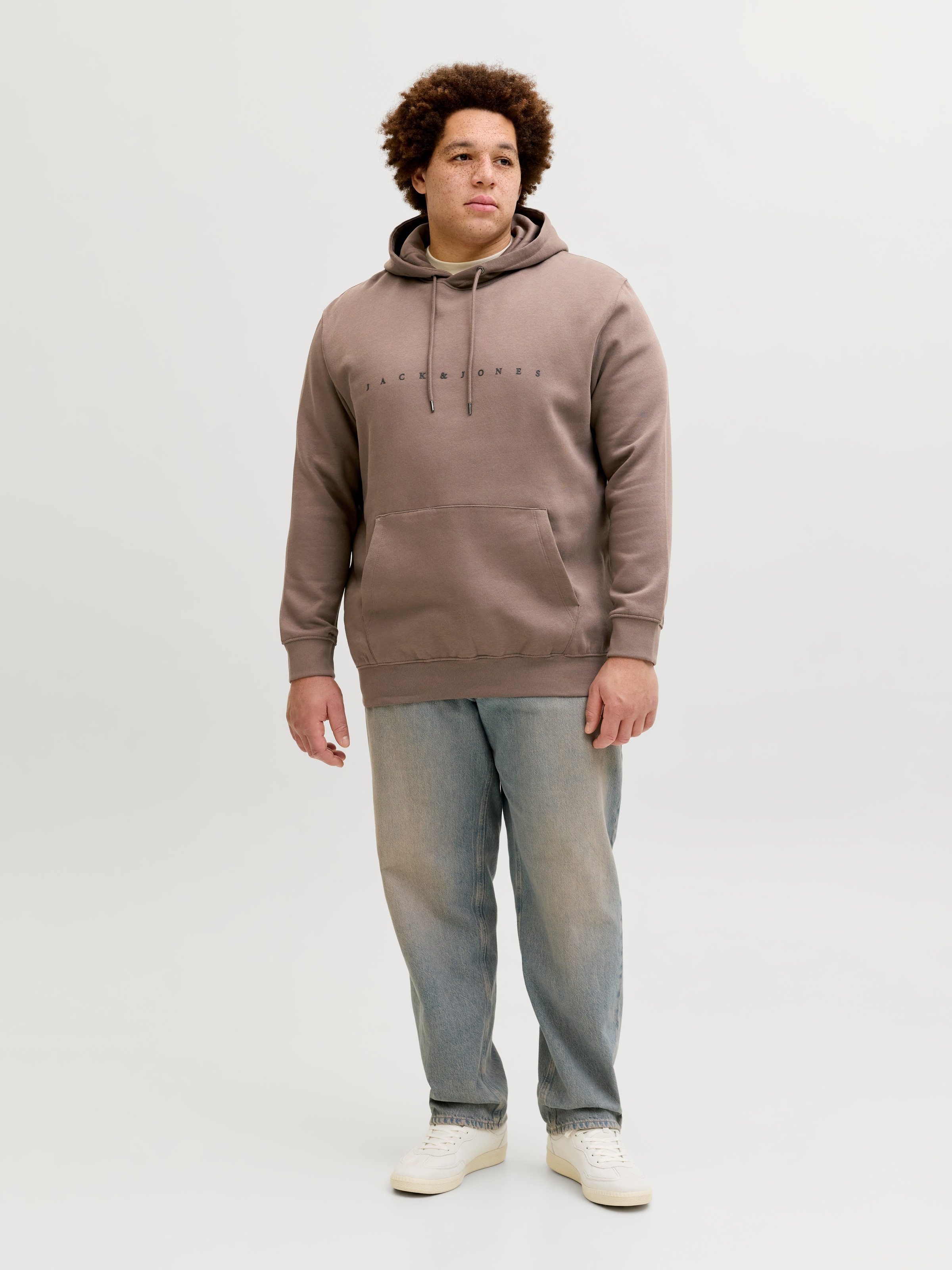 Jack & Jones PlusSize Kapuzensweatshirt »JJESTAR JJ SWEAT HOOD NOOS PLS«, Baumwollmischung, relaxed fit
