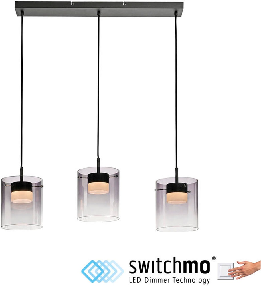 JUST LIGHT LED Deckenleuchte »ELIO« LED-Board 1 Stk. Warmweiß 3-Stufen Dimmer, Switchmo