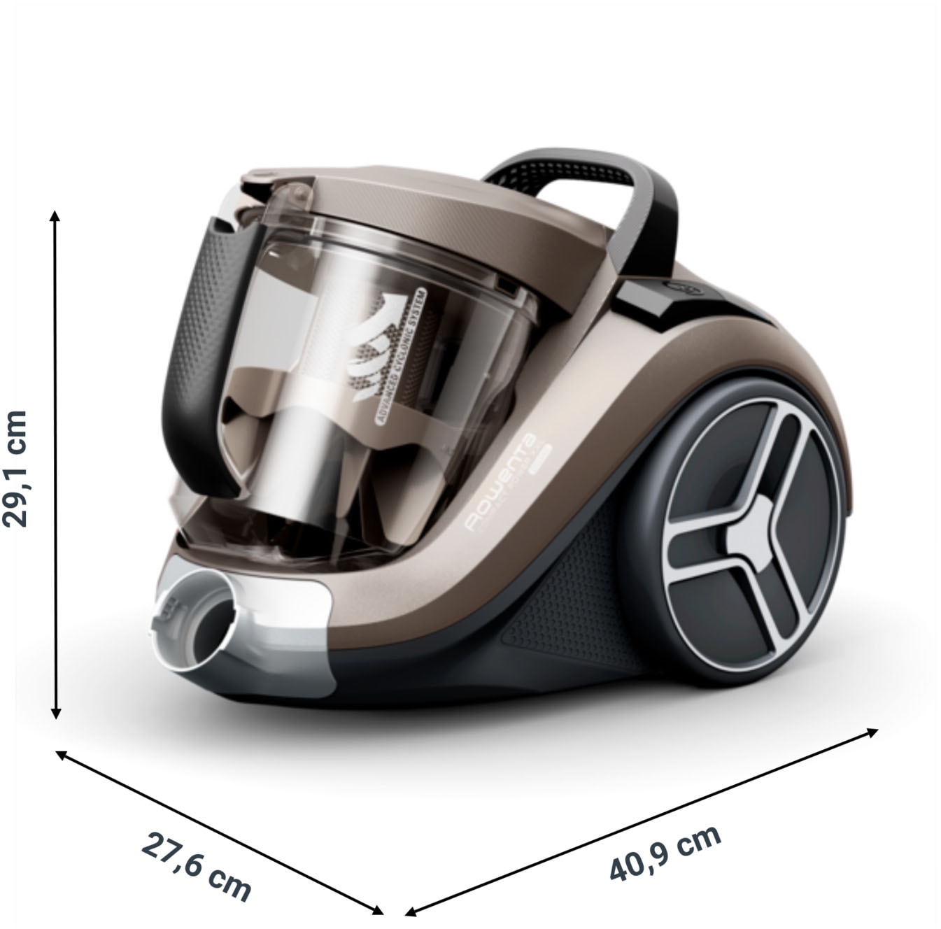 Rowenta Bodenstaubsauger »RO4B50 Compact Power XXL Animal« 900 W beutellos hohe Saugleistung, leicht & kompakt, Staubbehältervolumen 2,5 Liter