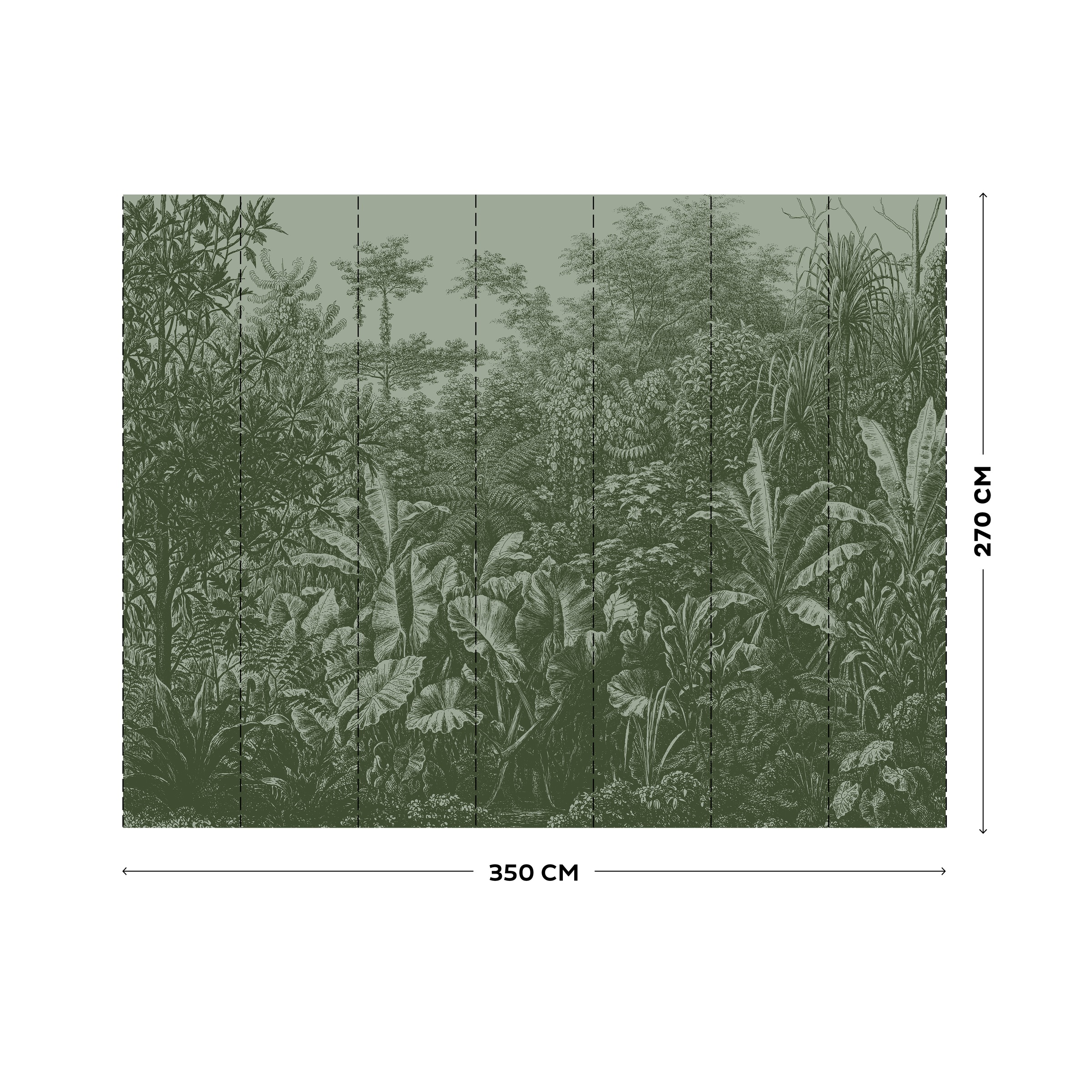 LOOKS by Wolfgang Joop Fototapete »Rainforest«, 350x270cm