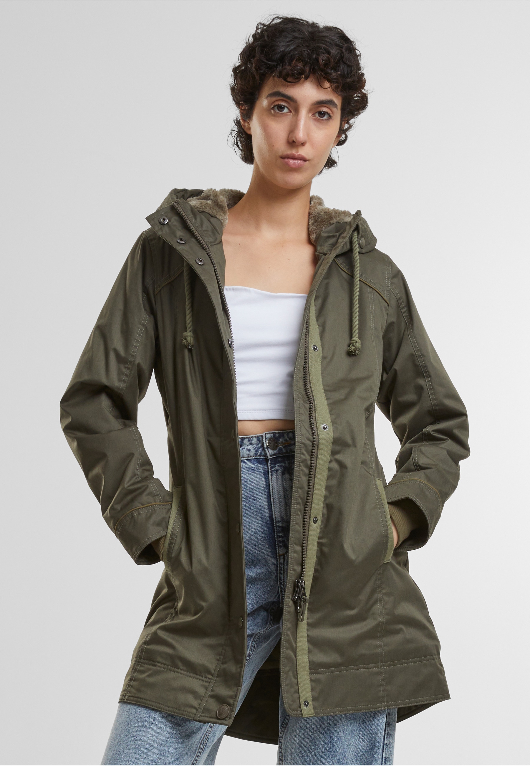 Brandit Parka »Brandit Brandit Women Savannah Winterparka« 1 Stk. tlg. mit Kapuze
