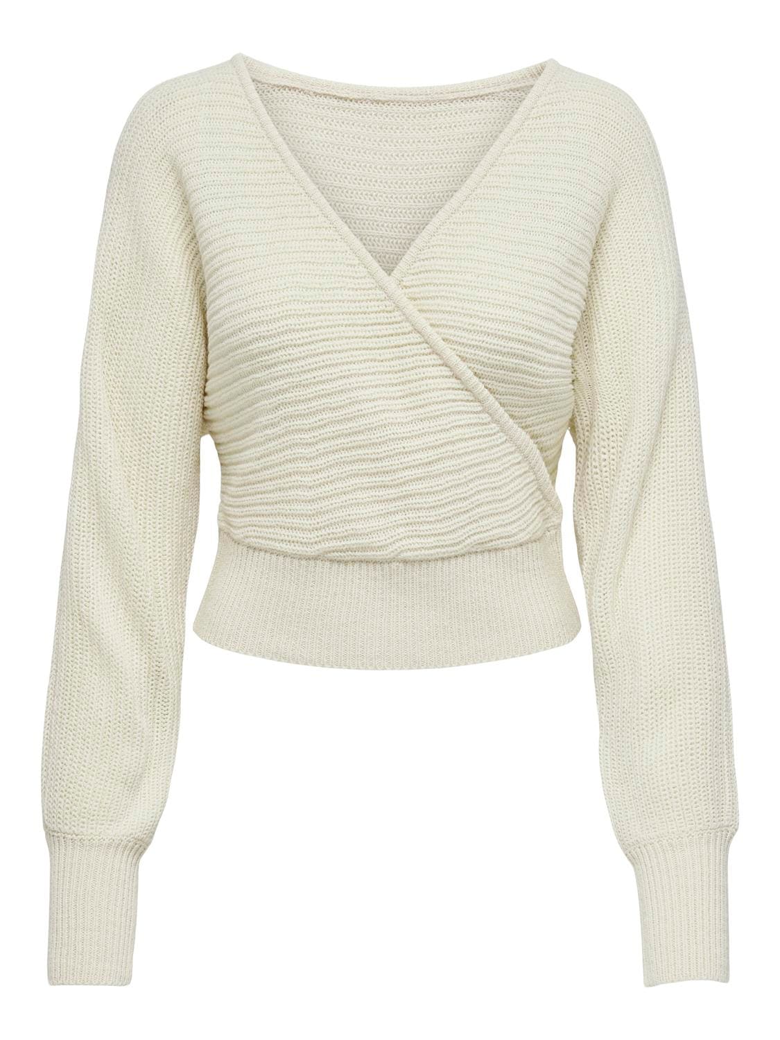 ONLY V-Ausschnitt-Pullover »ONLELINA LS V-NECK PULLOVER EX KNT«
