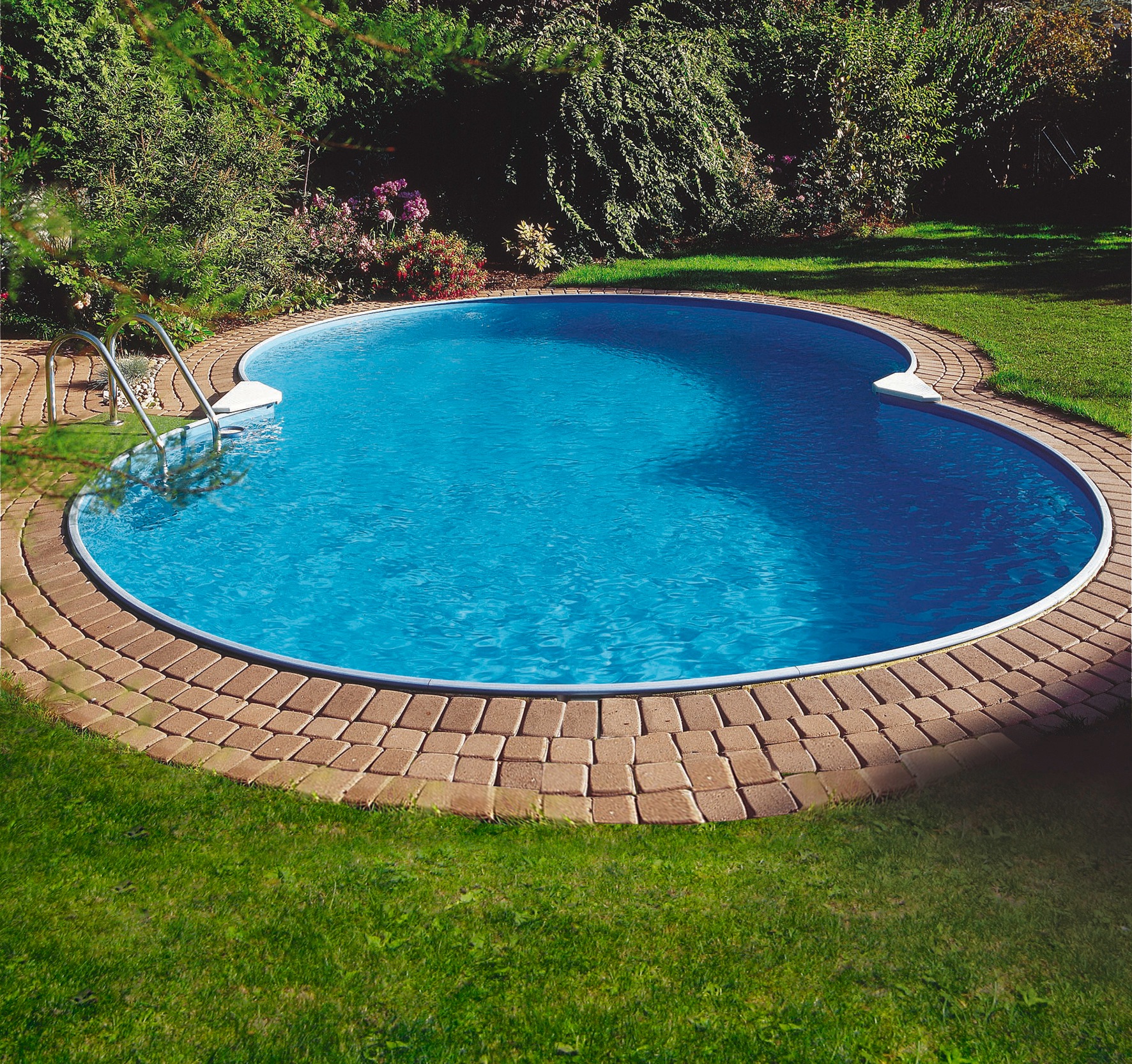 Clear Pool Achtformpool »Standard«, (Set, 6 tlg.), 350x540x120 cm für den Volleinbau
