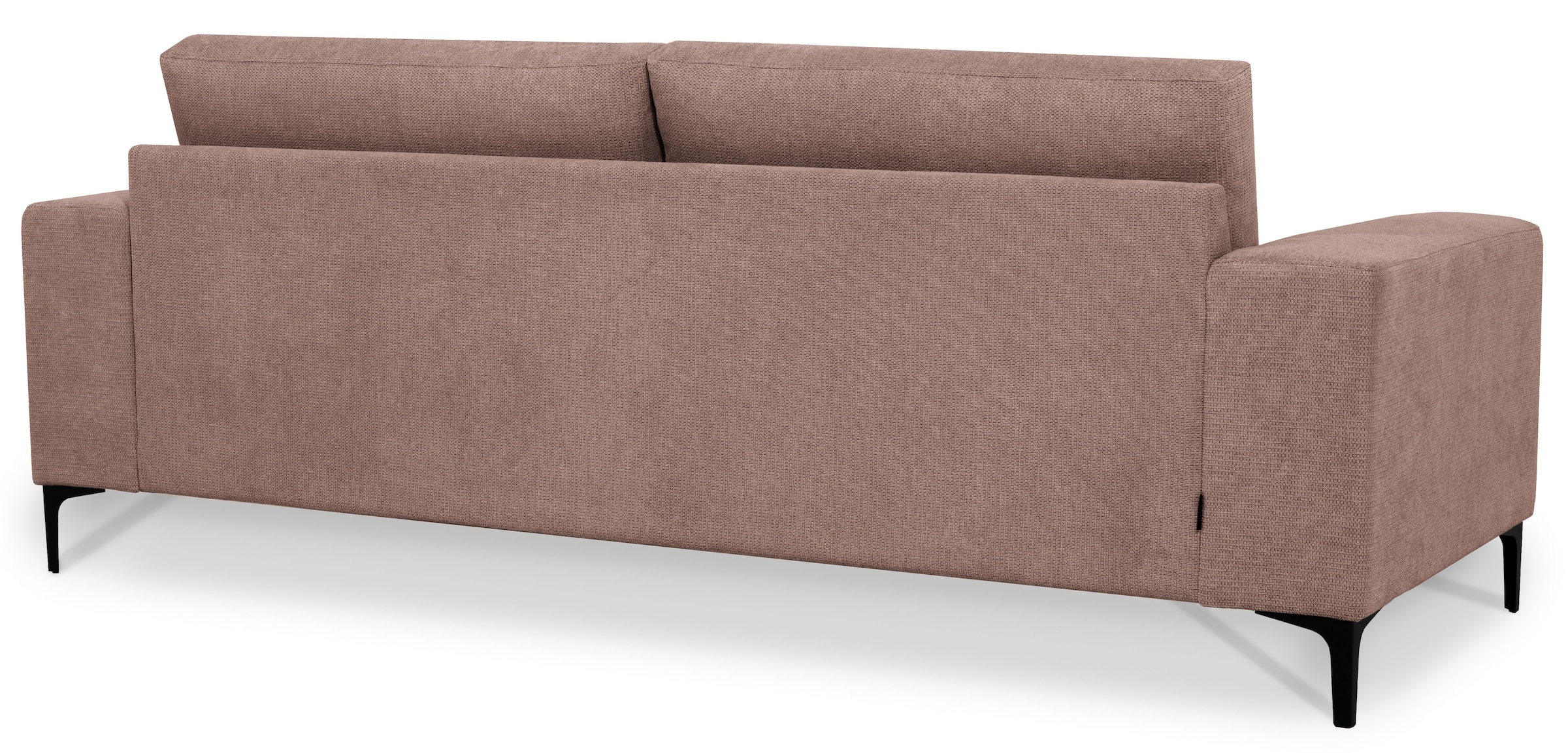 OTTO home 3-Sitzer »Xander« Breite 224 cm, Soft-Touch Chenille, schwarze Metallfüße