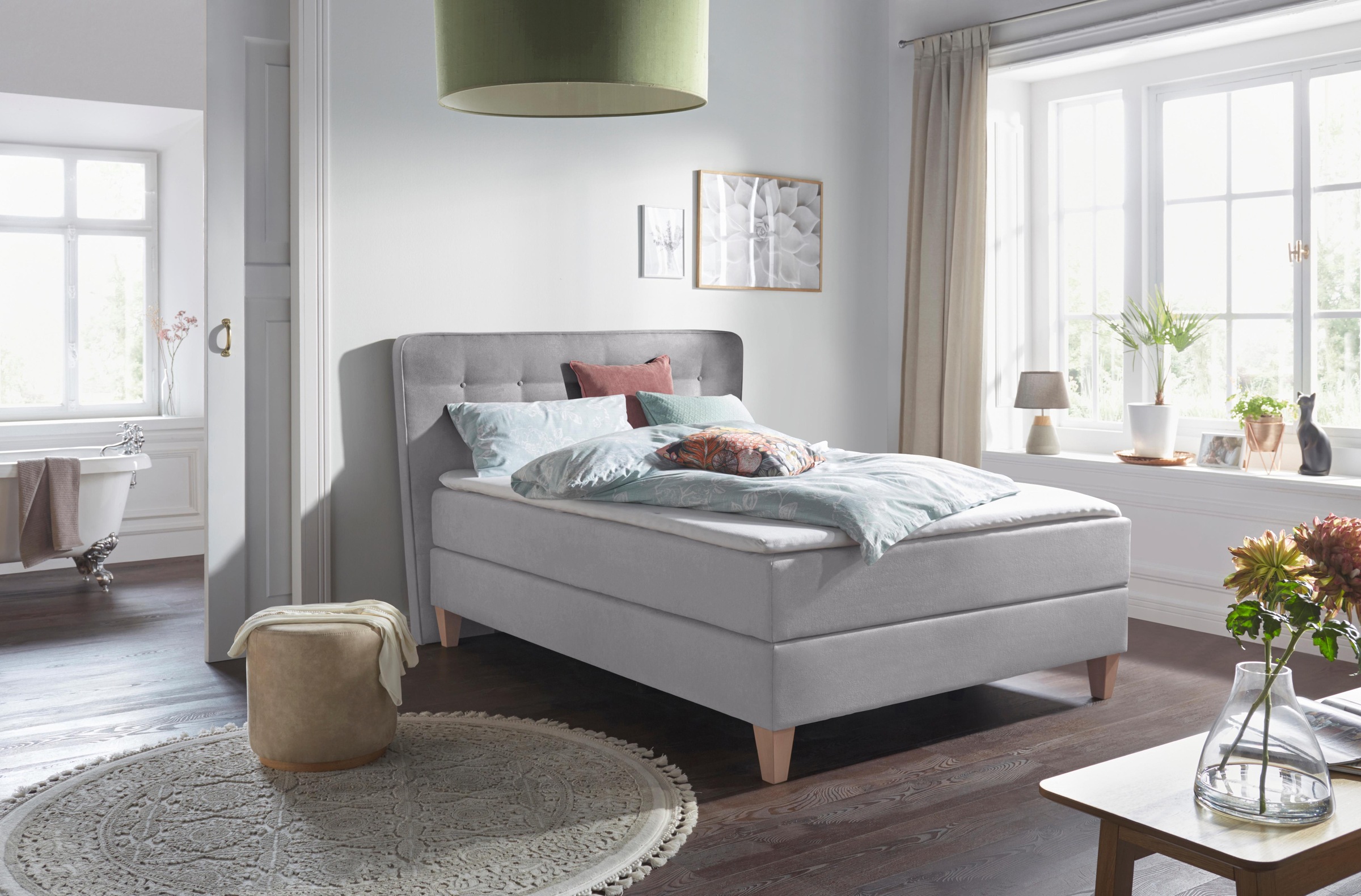 Home affaire Boxspringbett »Ascola«, incl. Topper, 5, Breiten, 3 Ausführungen, 2 Härtegrade