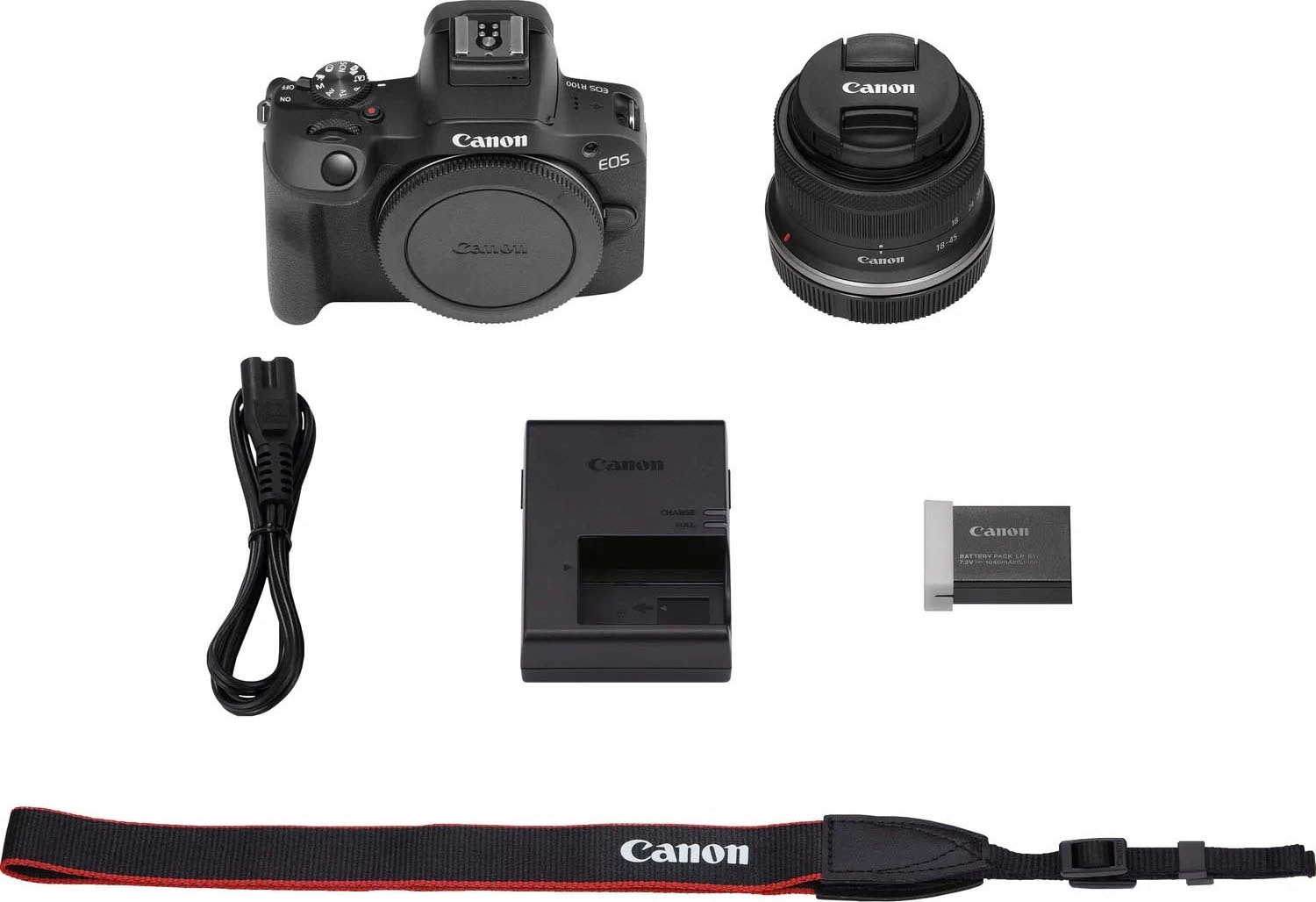 Canon Systemkamera »EOS R100 + RF-S 18-45mm F4.5-6.3 IS STM Kit«, RF-S  18-45mm F4.5-6.3 IS STM, 24,1 MP, Bluetooth-WLAN auf Raten kaufen