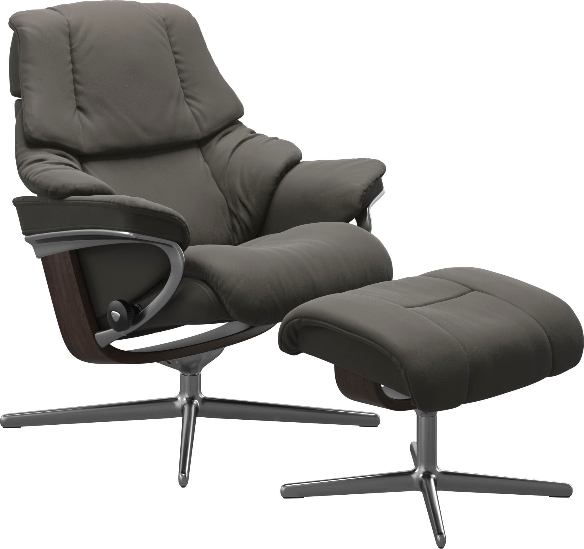 Stressless® Relaxsessel »Reno«, mit Cross Base, Größe S, M & L, Holzakzent Wenge
