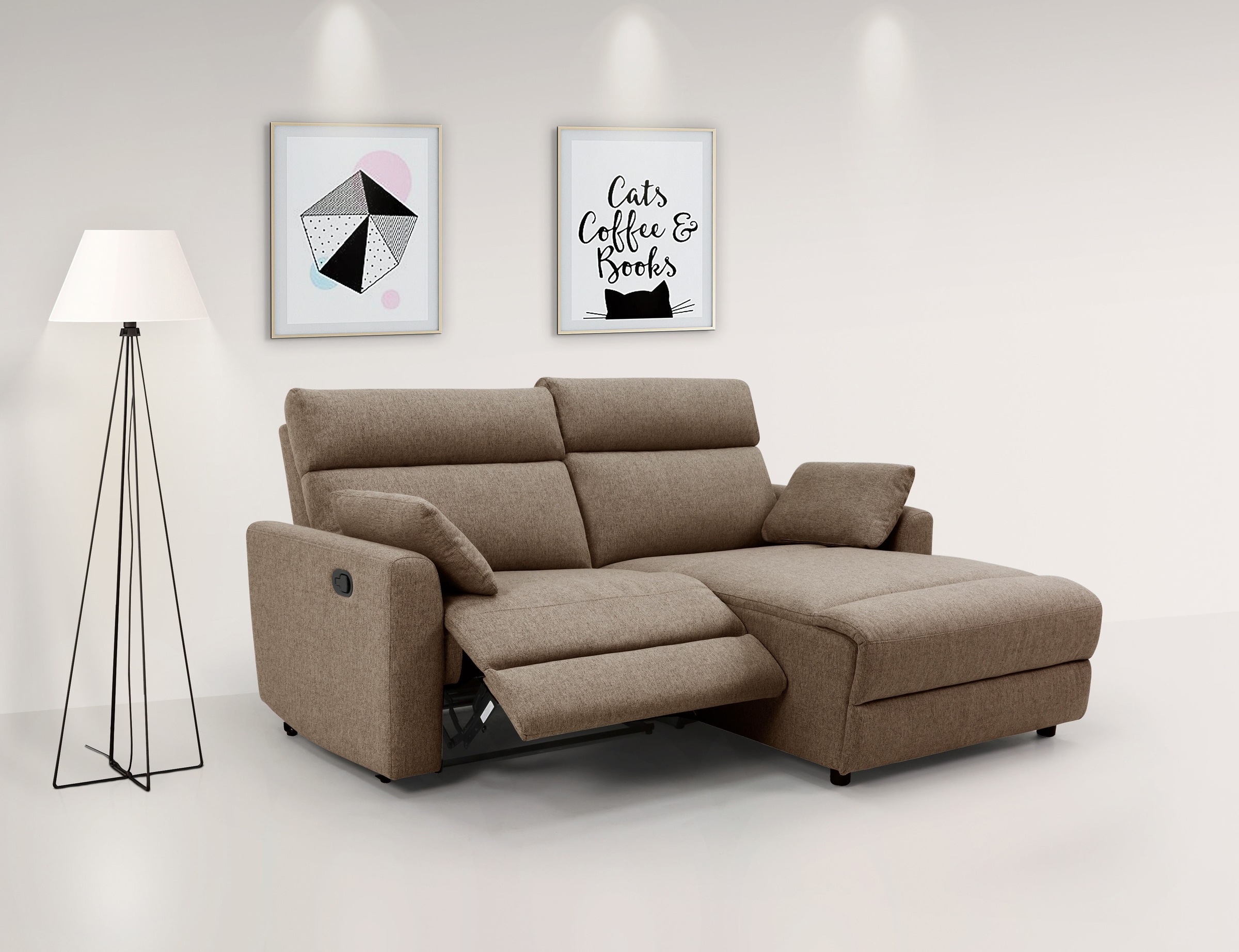 INOSIGN Ecksofa »JENNA, L-Form, 209cm, manuelle u. elektrische Funktion, mi günstig online kaufen