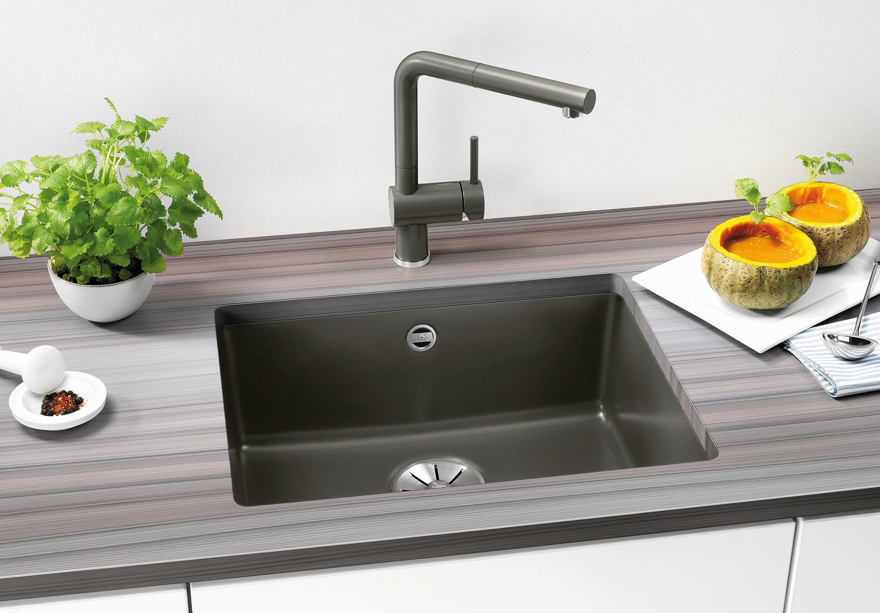 Blanco Küchenspüle »SUBLINE 500-U« 1 Stk. tlg. zum wechselseitigen Einbau geeignet