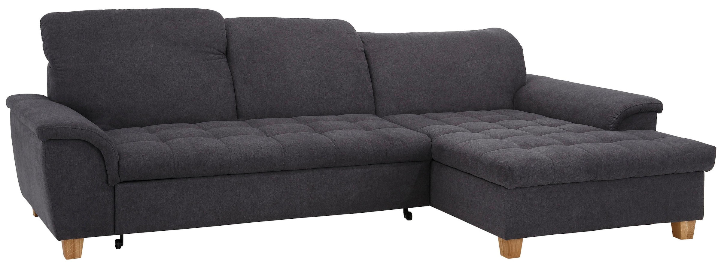 Home affaire Ecksofa »Lyla L-Form«, mit Recamiere, wahlweise mit Rückenfunktion und zusätzlich mit Bett
