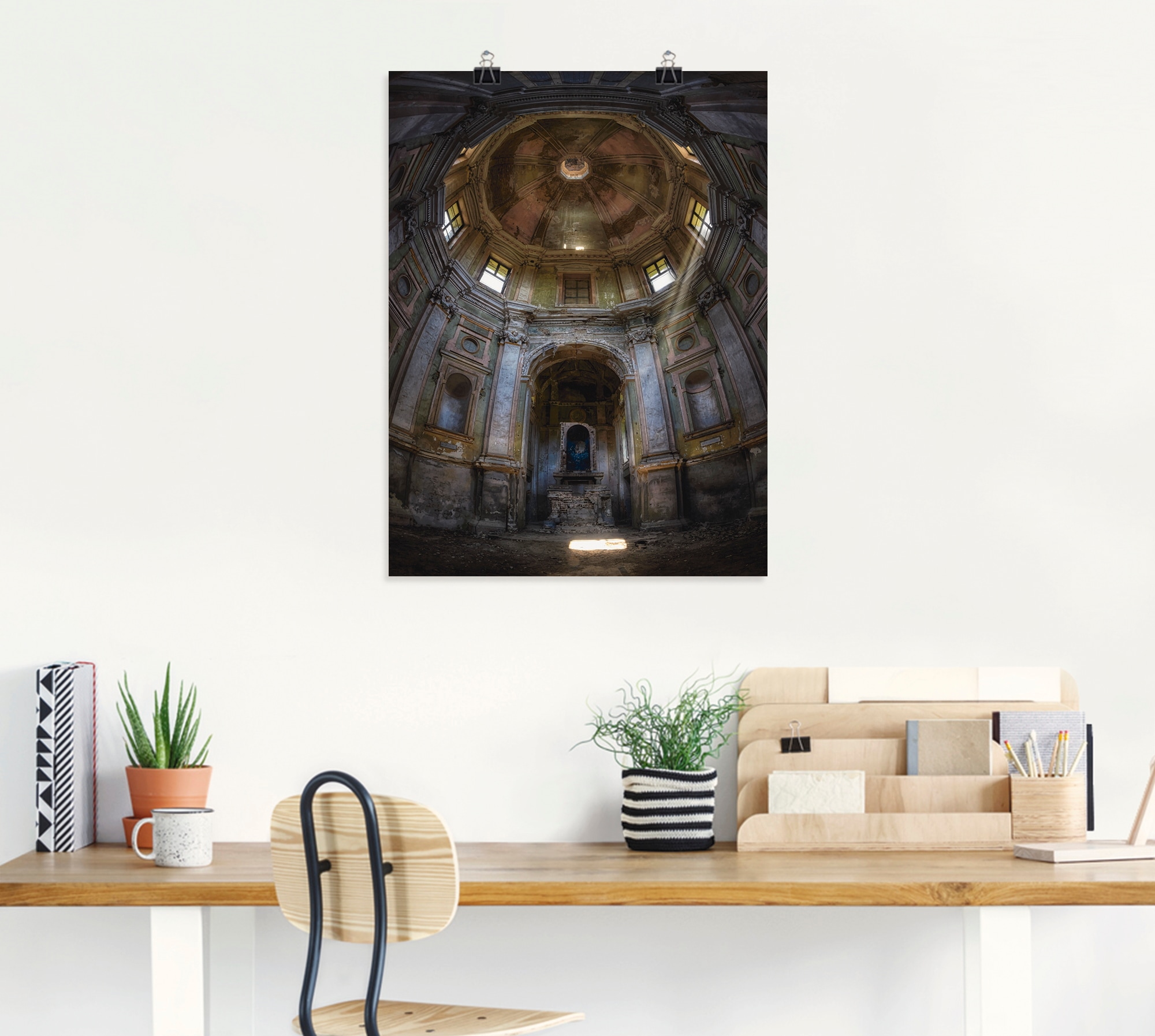 Artland Poster »Lost Place - marode Kirche - verlassen« Gebäude 1 Stk. tlg. ohne Rahmen