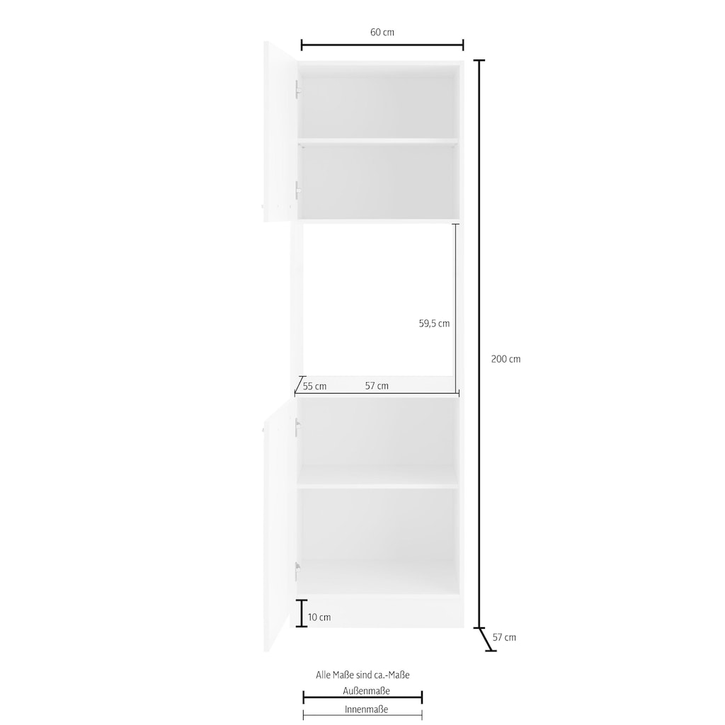 wiho Küchen Backofenumbauschrank »Flexi2«