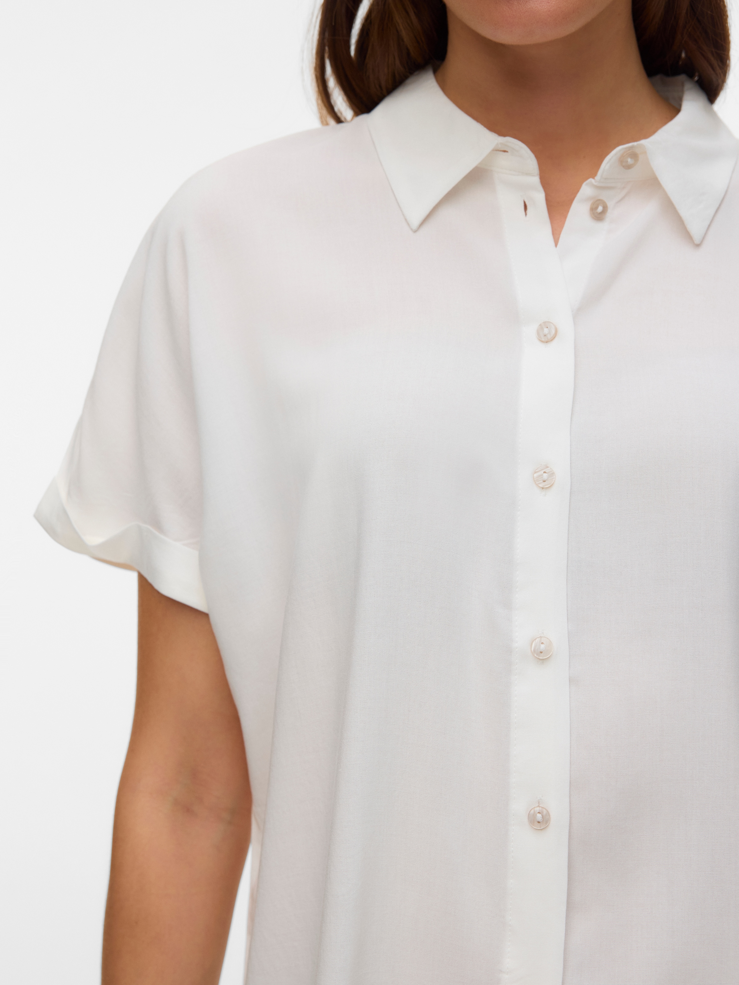Vero Moda Kurzarmbluse »VMALICE SS SHIRT WVN NOOS« Viskose