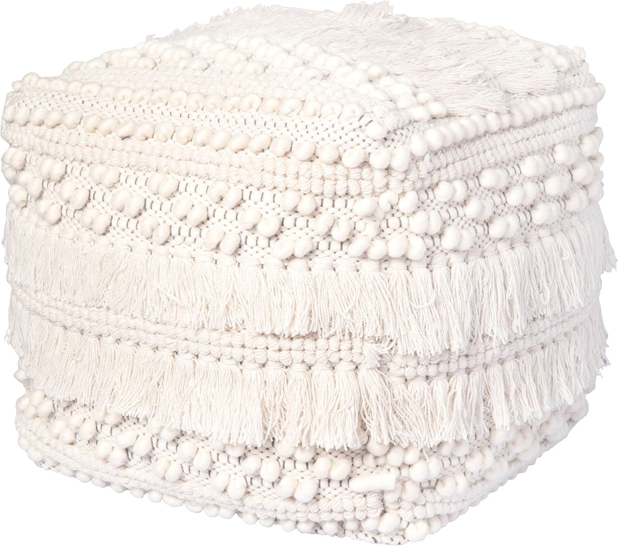 Pouf »Pouf Bohist 325 50cm x 50cm«, (1 St.), handgefertigt, Unikat, sehr gut kombinierbar