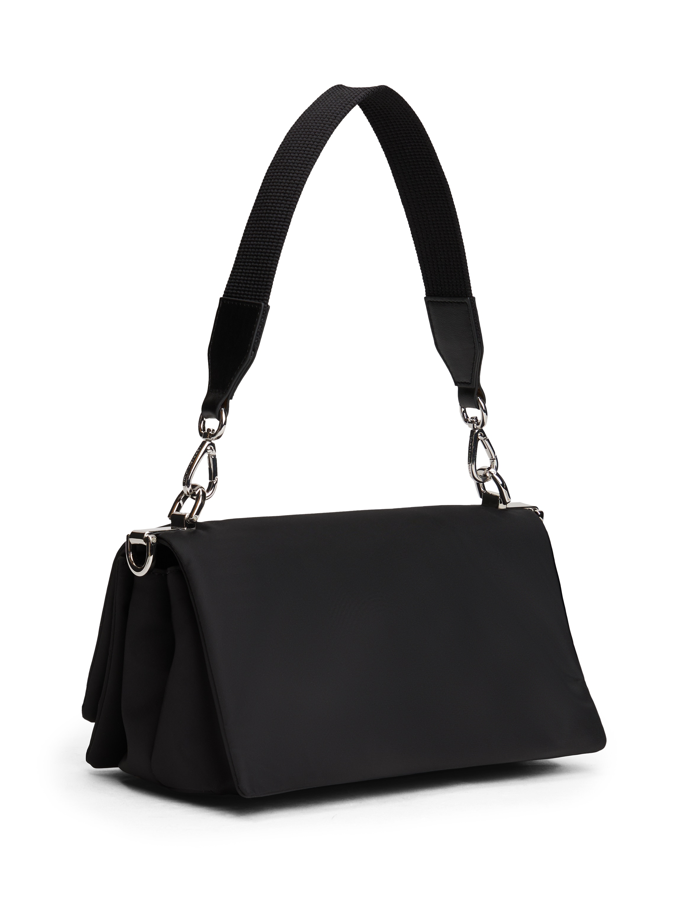 Tommy Hilfiger Umhängetasche »TH HER MED CROSSOVER NYLON SV«, Damen Tragetasche, Abendtasche, Clutch mit edlem TH-Steckverschluss