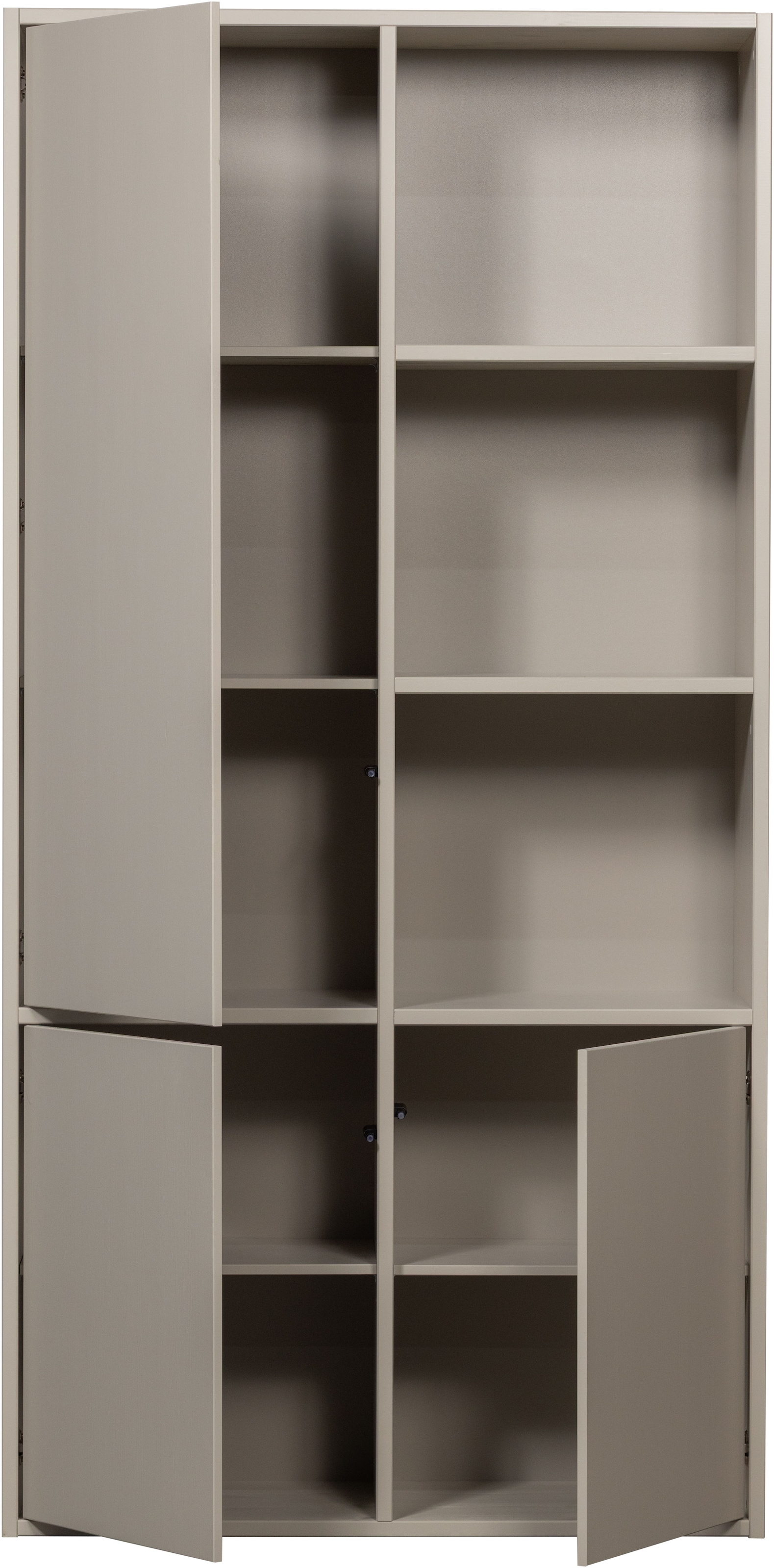 WOOOD Mehrzweckschrank »Meggy FSC® Mix Kiefernholz mit Druckmechanismus B 108x D 40x H 215 cm« Tragkraft 10 kg pro Boden, einfach zu montieren, sichtbare Maserung