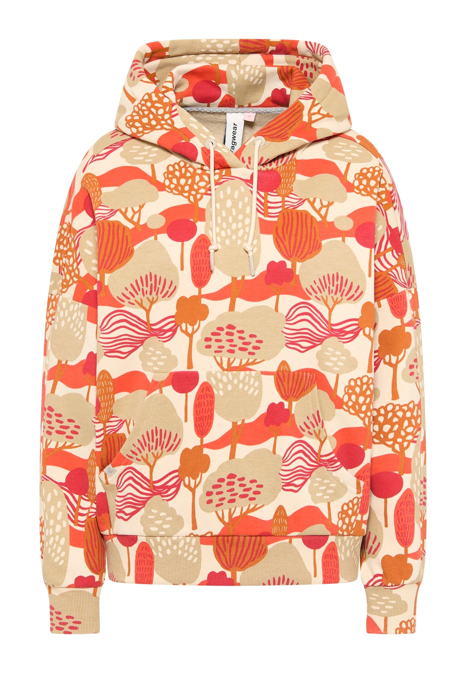 Ragwear Kapuzensweatshirt »PIRITA PRINT«, mit Rundhalsausschnitt und Kordelverschluss, normale Schnittform
