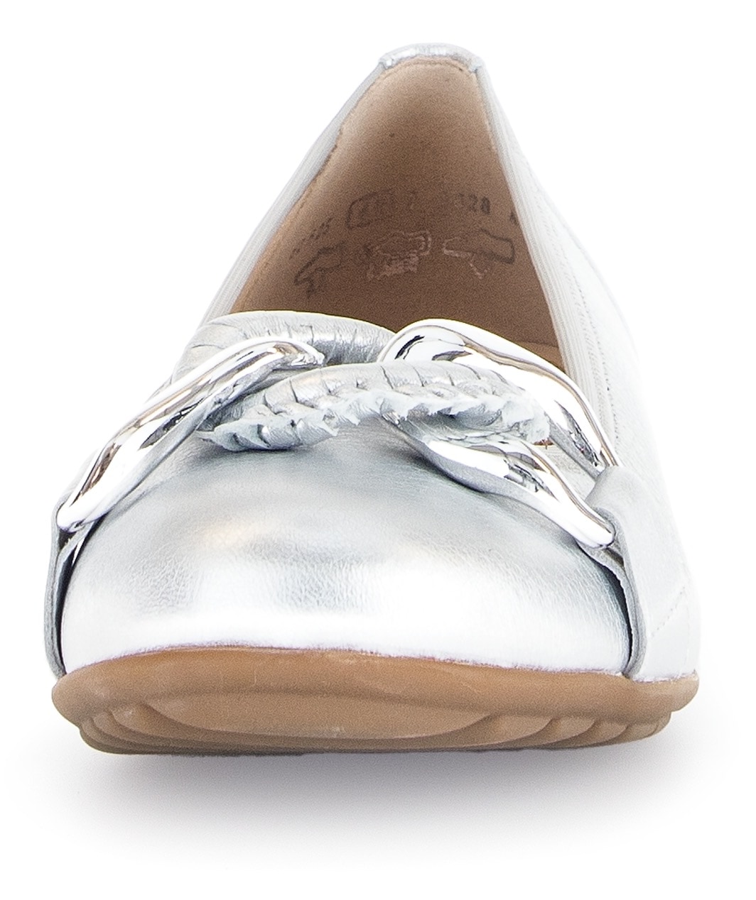 Gabor Ballerina »FLORENZ«, Keilabsatz, Businessschuh, Halbschuh, Schlupfschuh mit Zierkette