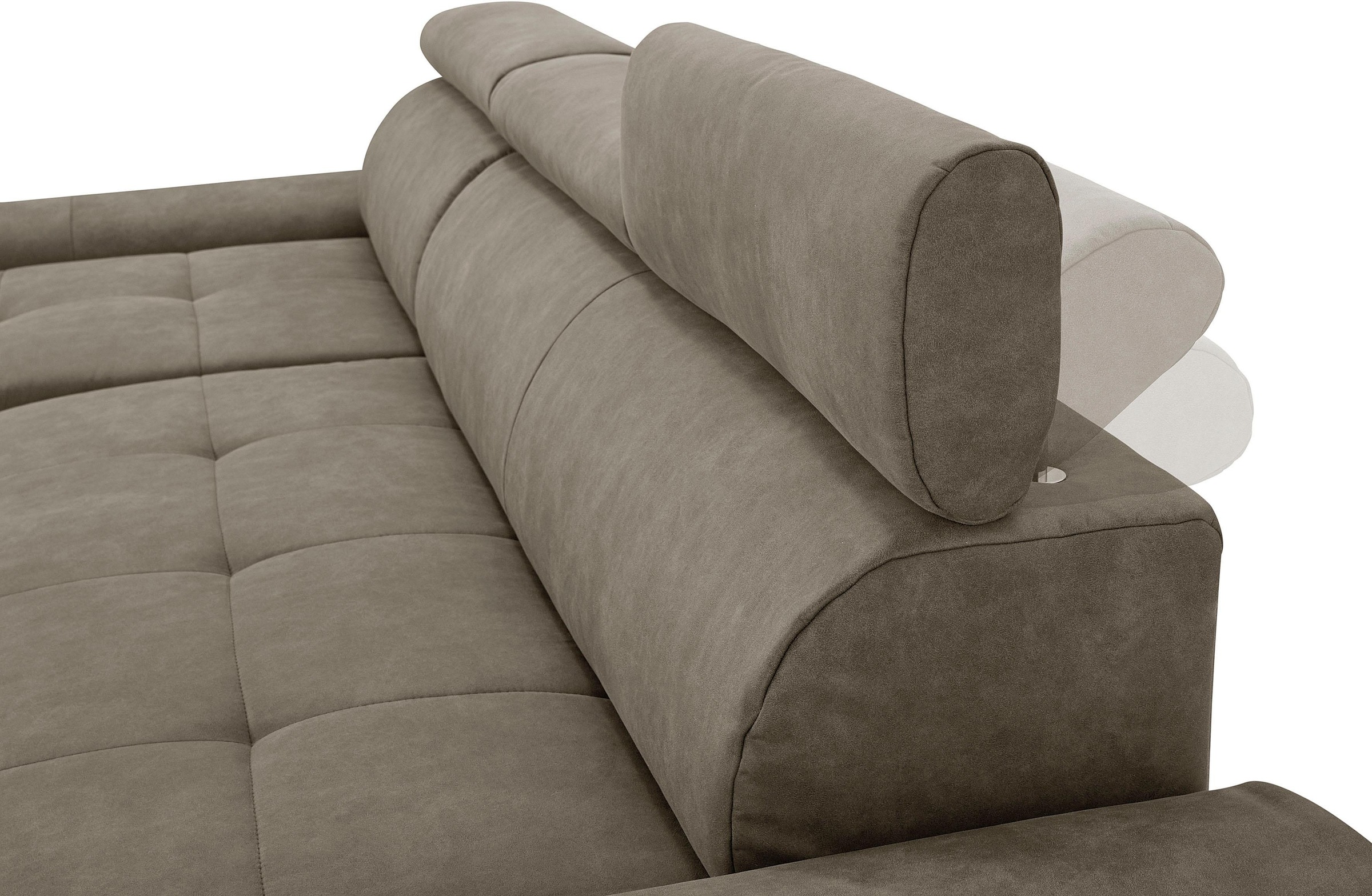 sit&more Ecksofa »Riva L-Form«, inklusive Kopteilverstellung, wahlweise mit Bettfunktion