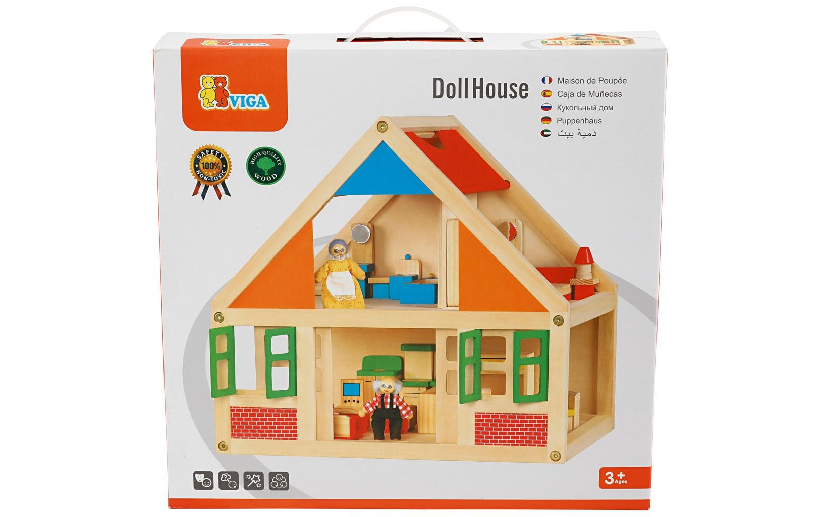 Viga® Holzspielzeug Puppenhaus »Puppenhaus«