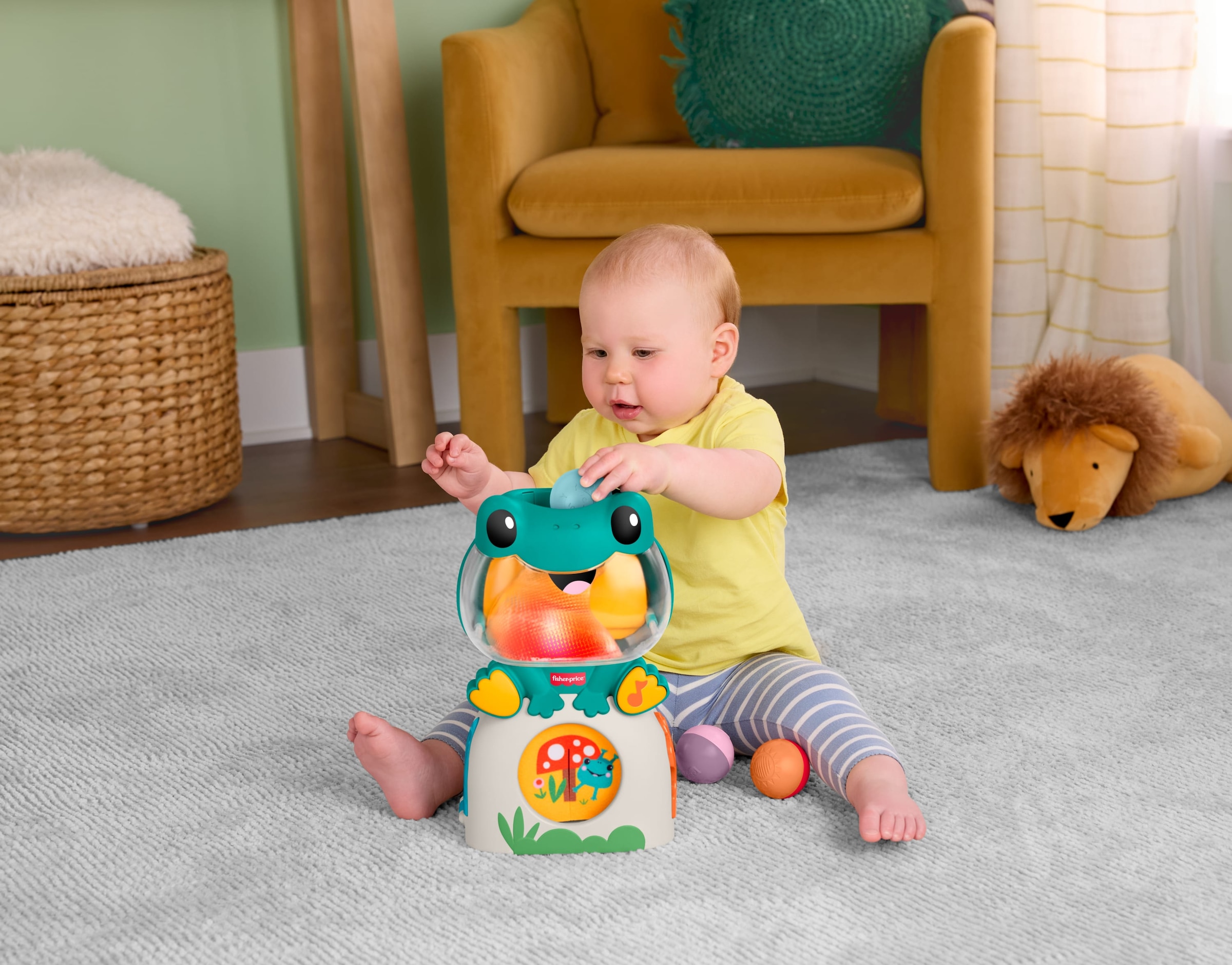 Fisher-Price® Lernspielzeug »Leuchtender und rollender Frosch« mit Musik, Lichtern und Geräuschen