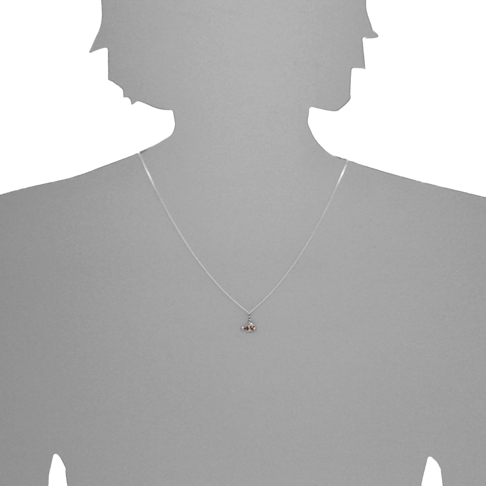 OSTSEE-SCHMUCK Kette mit Anhänger »Ostsee-Schmuck Kette mit Anhänger kleiner Fisch«, (2 tlg.)