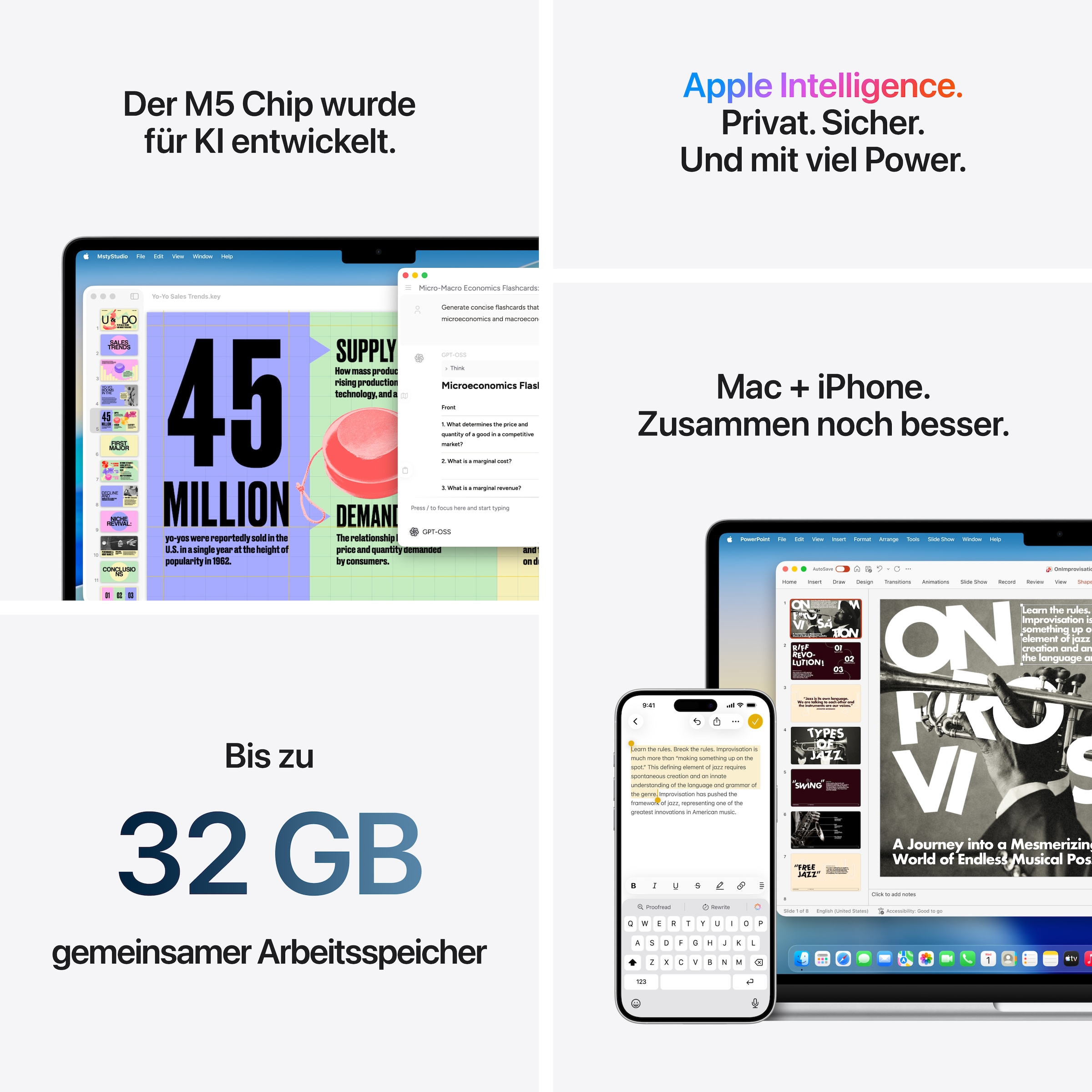 Apple Notebook »15-inch MacBook Air« 38,91 cm / 15,3 ″ Apple M5 10-Core GPU 512 GB SSD