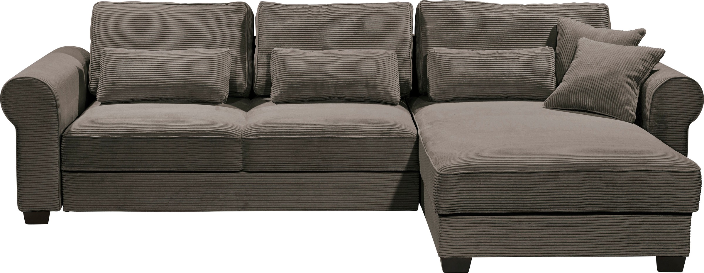 ED EXCITING DESIGN Ecksofa »Angelina L-Form«, mit Bettfunktion, Bettkasten günstig online kaufen