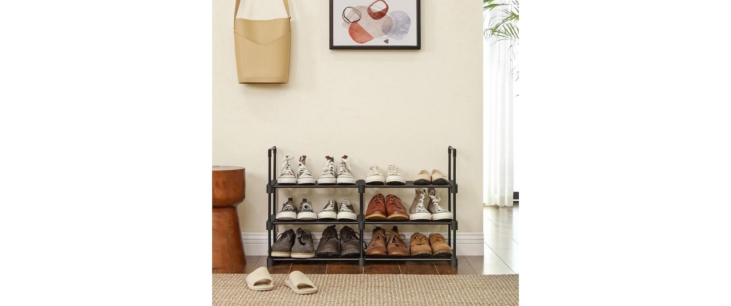 SONGMICS Schuhregal »30 cm x 106 cm, Schwarz«