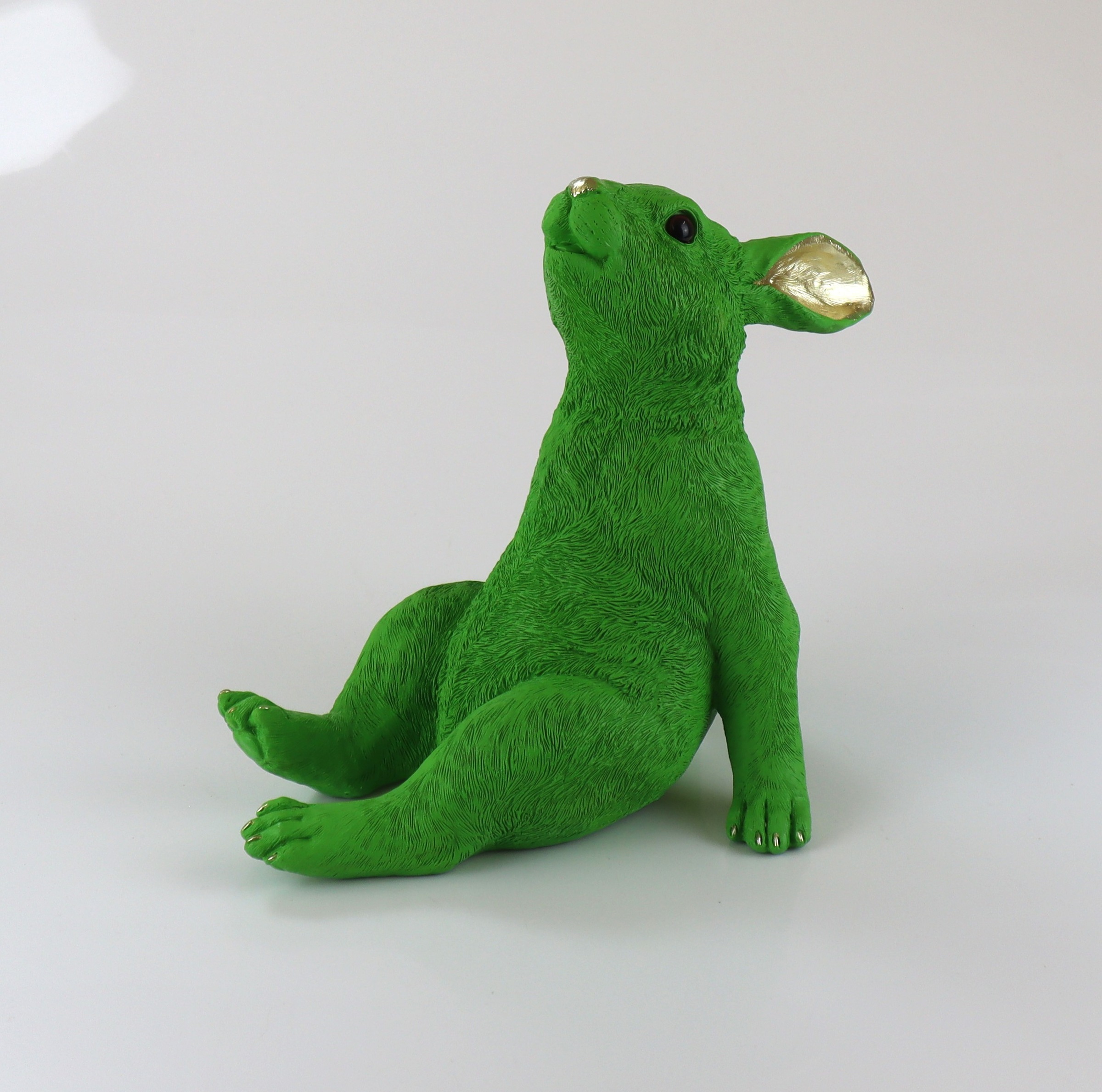 Dekofigur AM DESIGN, grün, B:17cm H:26cm T:29,5cm, Dekofiguren, Dekofigur