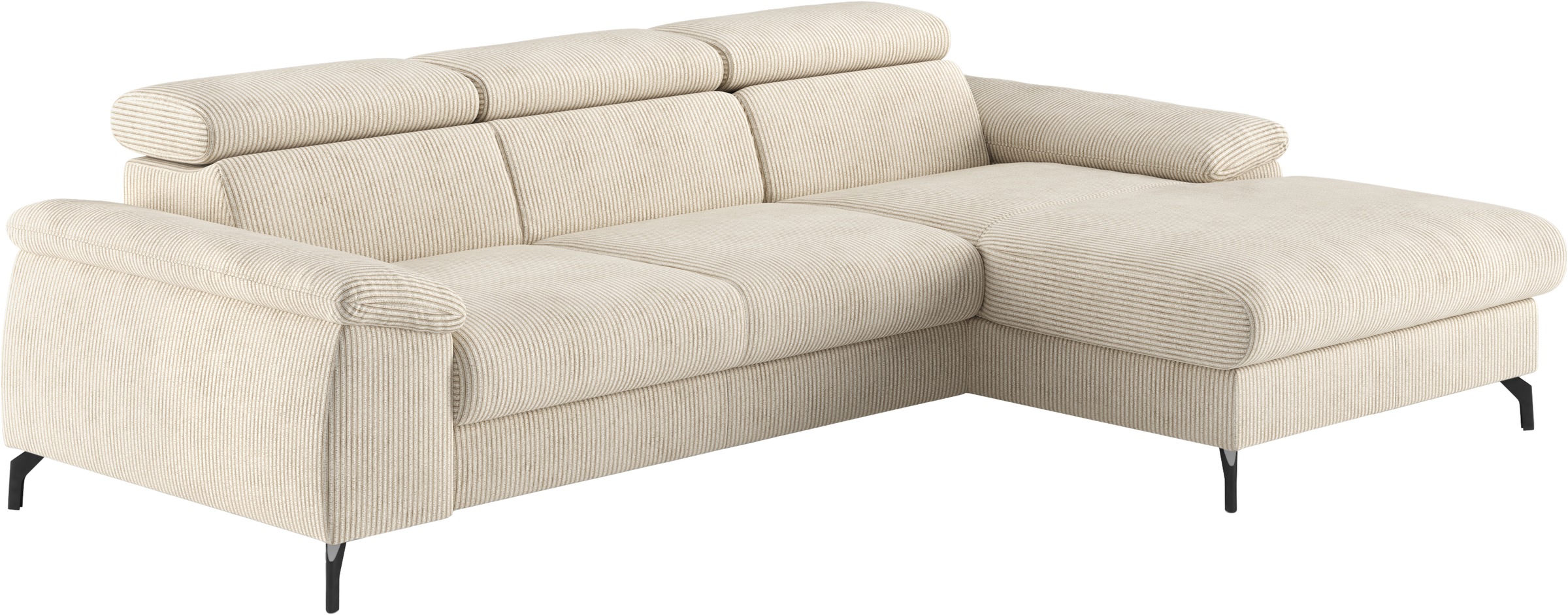 COTTA Ecksofa »Kitty L-Form«, mit Kopfteilverstellung, wahlweise mit Bettfunktion & Bettkasten