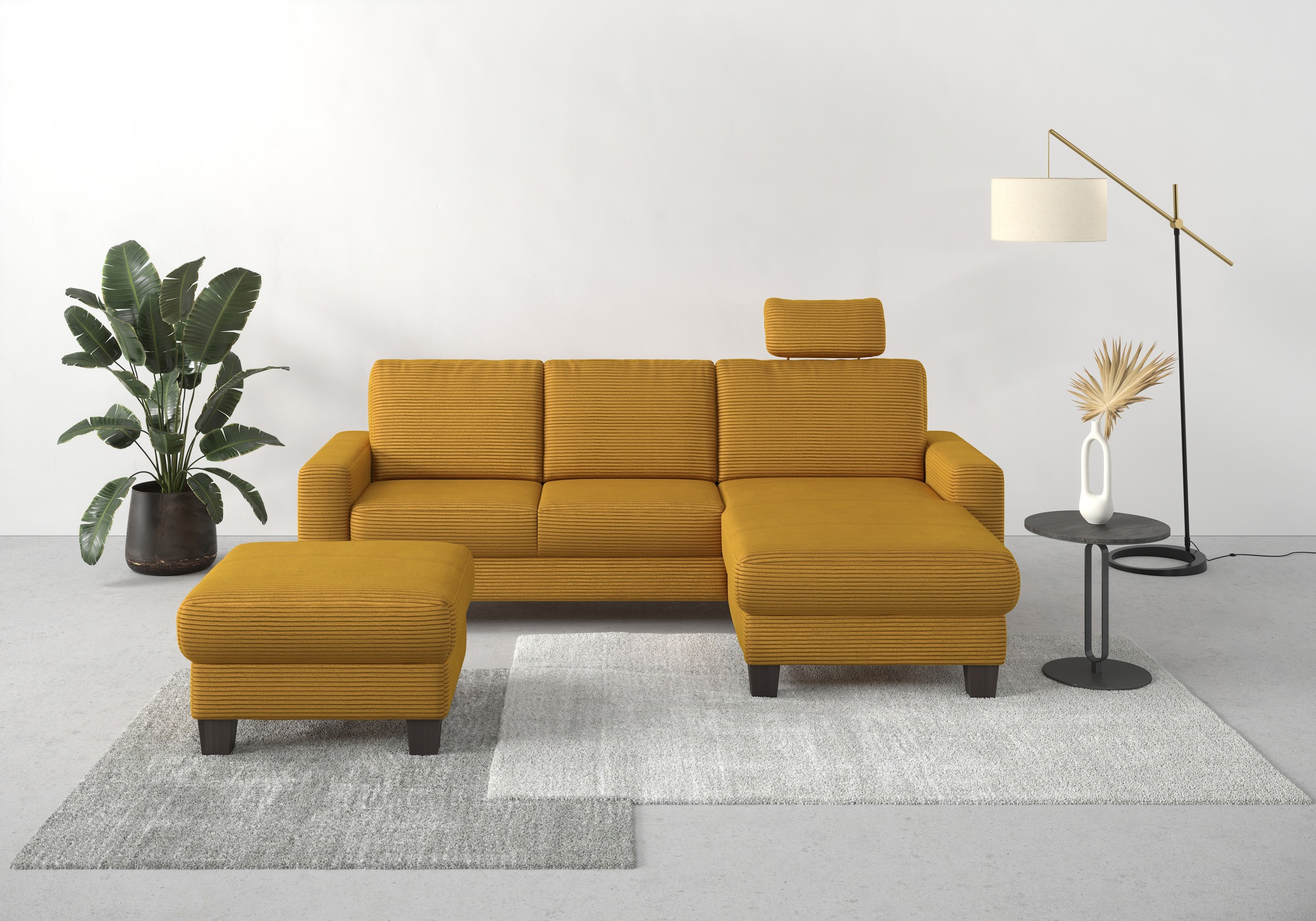 Home affaire Ecksofa »Summer L-Form« mit Recamiere, mit oder ohne Bettfunkt günstig online kaufen