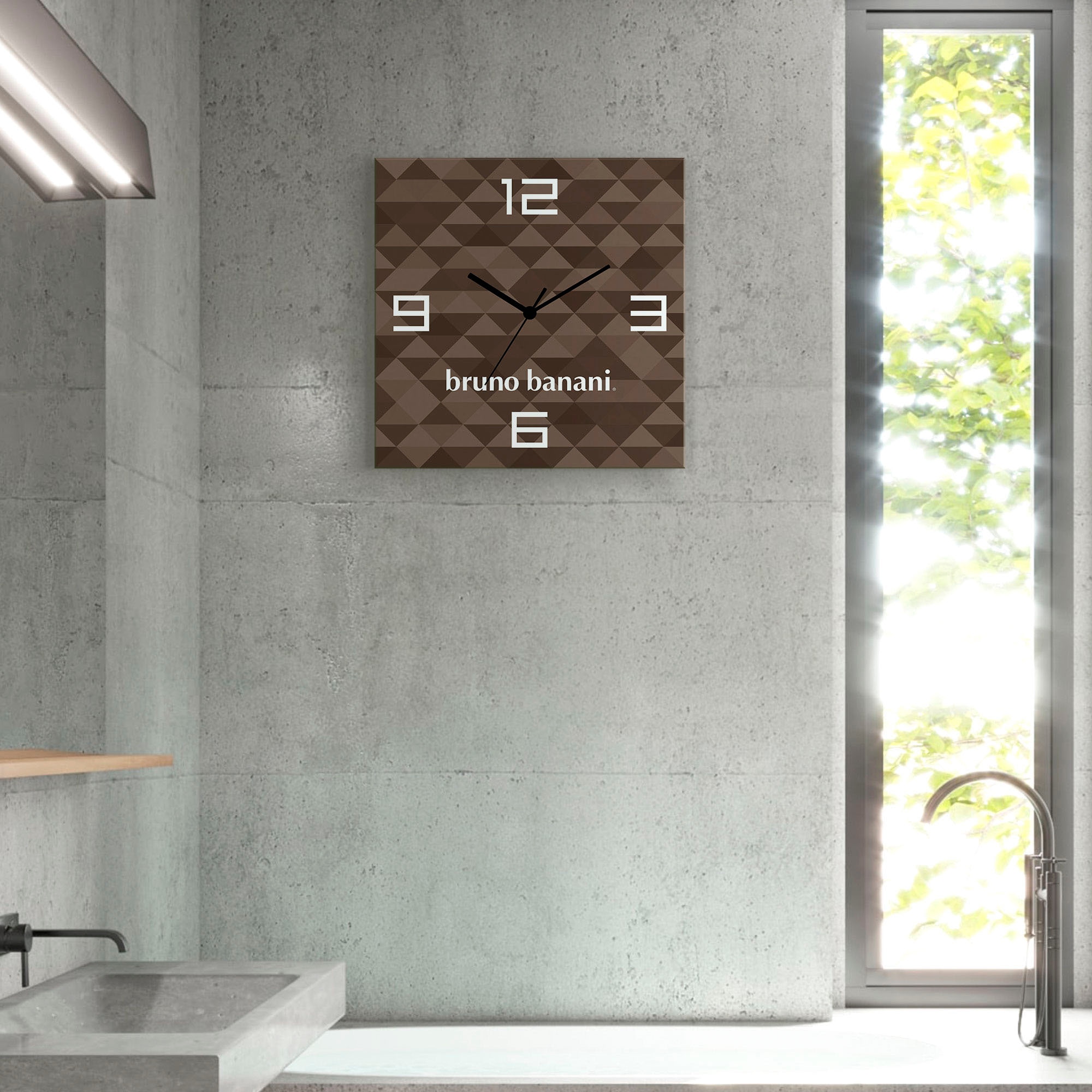 Bruno Banani Wanduhr »Wild Triangle« analog, 30 cm günstig online kaufen