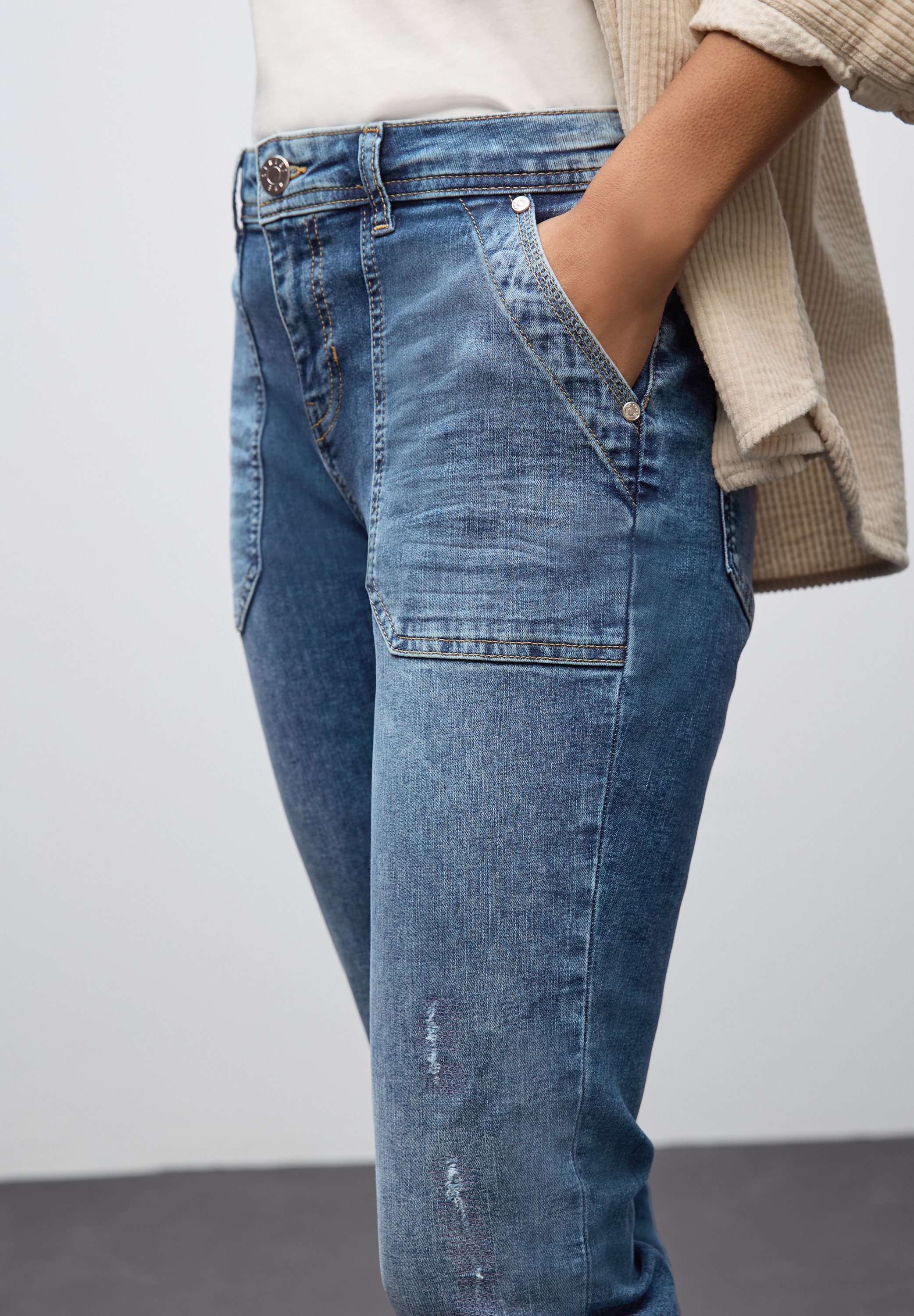 STREET ONE Boyfriend-Jeans mit Taschen