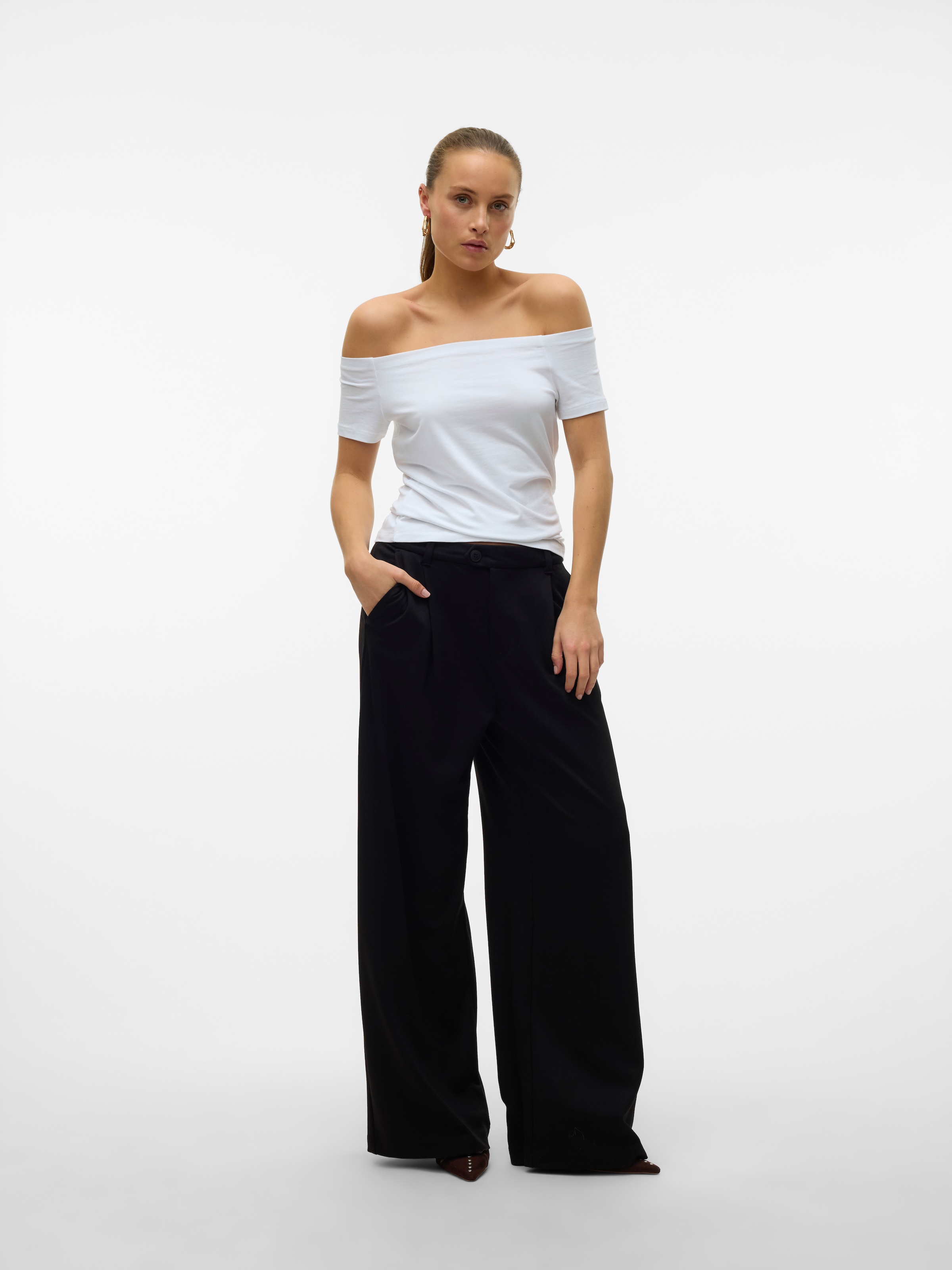 Vero Moda Kurzarmshirt »VMPANDA OFF-SHOULDER TOP JRS GA NOOS«