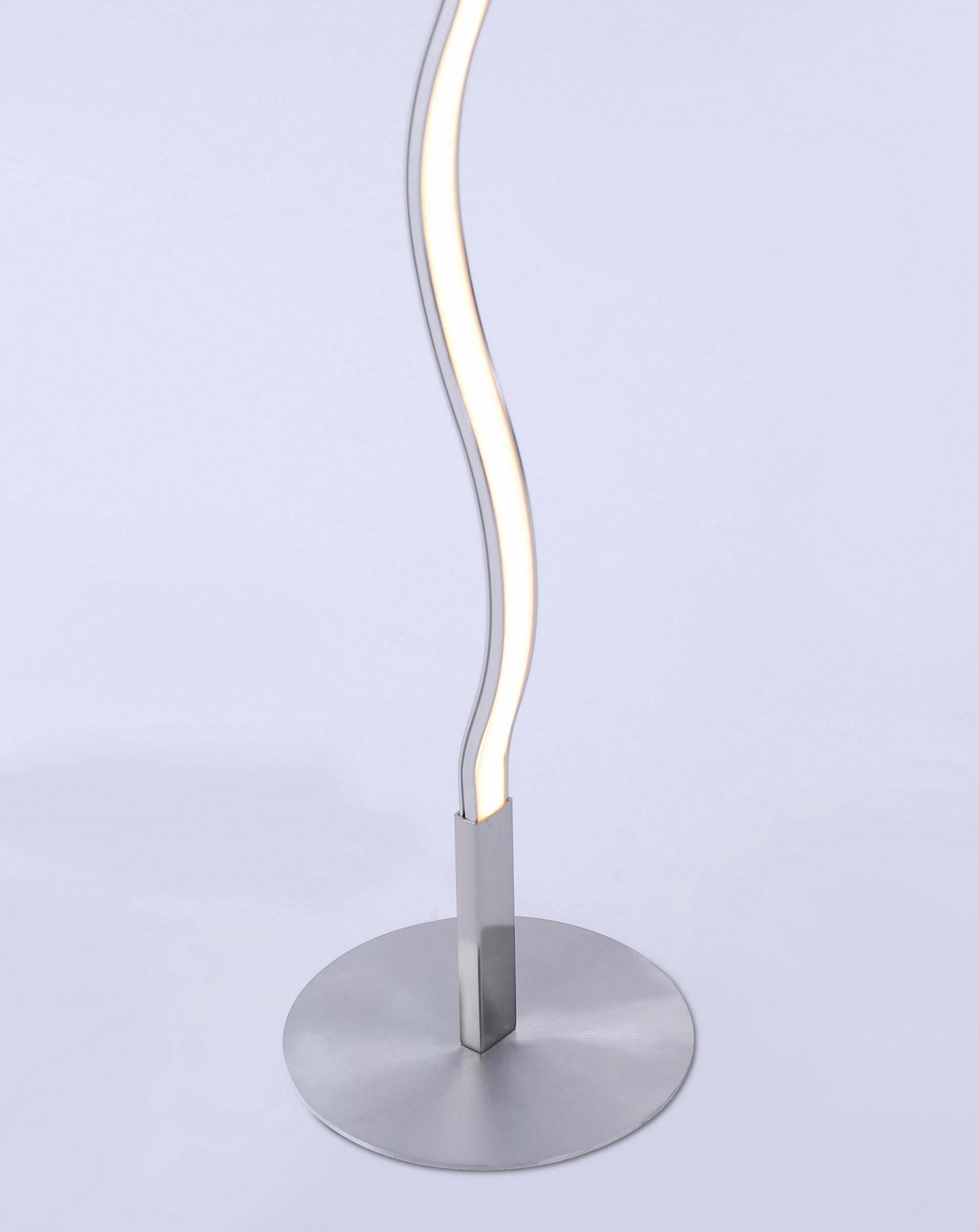 JUST LIGHT Stehlampe »WAVE«, 1 flammig, Leuchtmittel LED-Board | LED fest integriert, Fußschalter