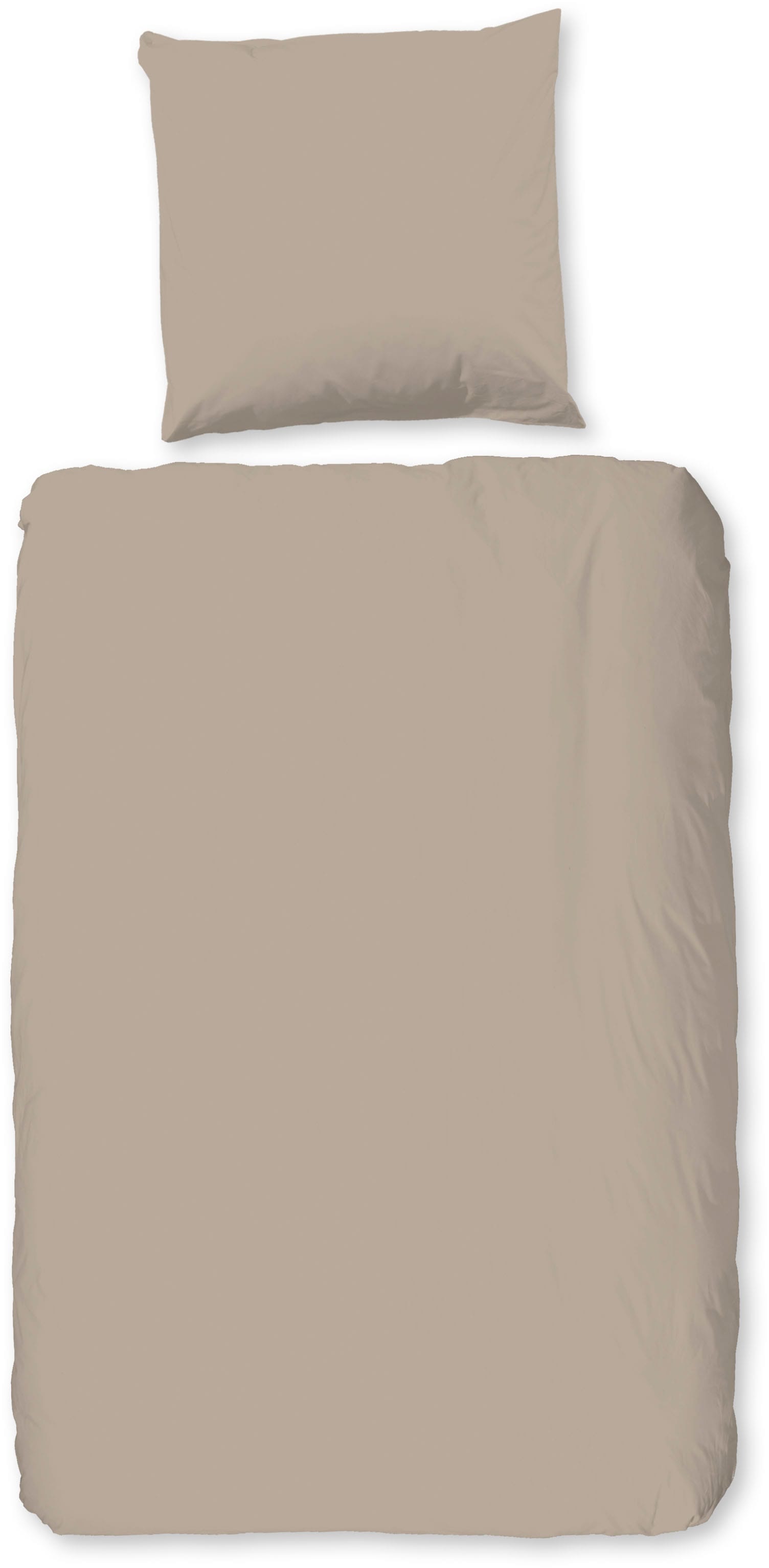good morning Bettwäsche »Flanel Uni« 2 Stk. tlg. Flanell, Biber, Baumwolle, günstig online kaufen