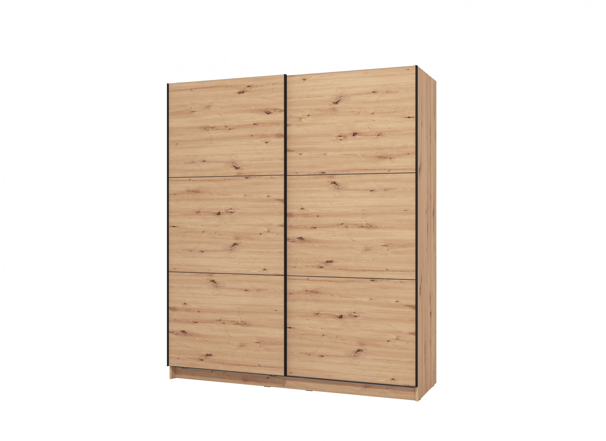 INOSIGN Schwebetürenschrank »Sierra klassischer Kleiderschrank Wäscheschrank 179 oder 217cm breit«, mit kompletter Inneneinteilung, FSC®-zertifizierter Holzwerkstoff