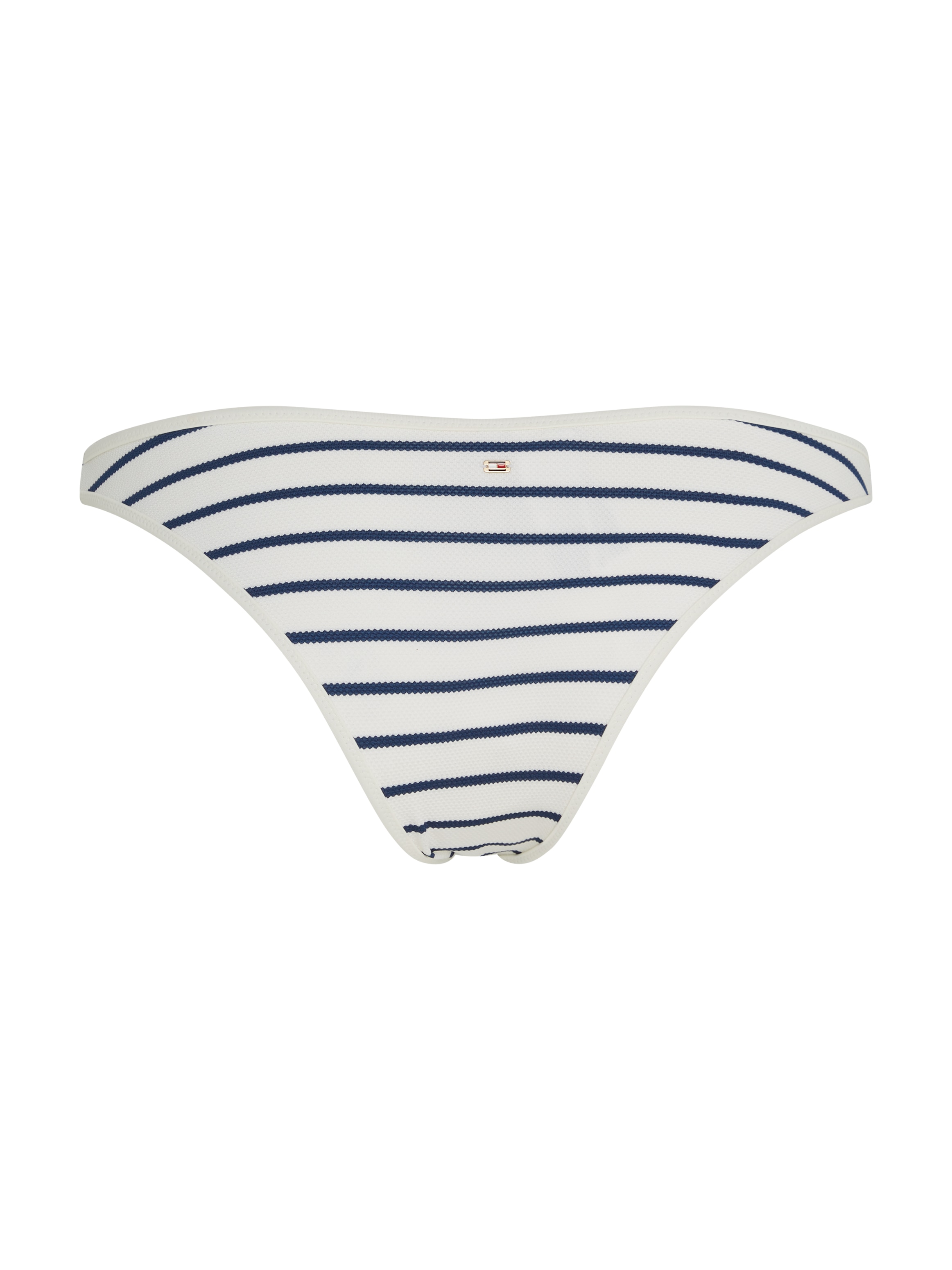 Tommy Hilfiger Swimwear Bikini-Hose »CHEEKY HIGH LEG BIKINI PIQUE« mit Streifenmuster